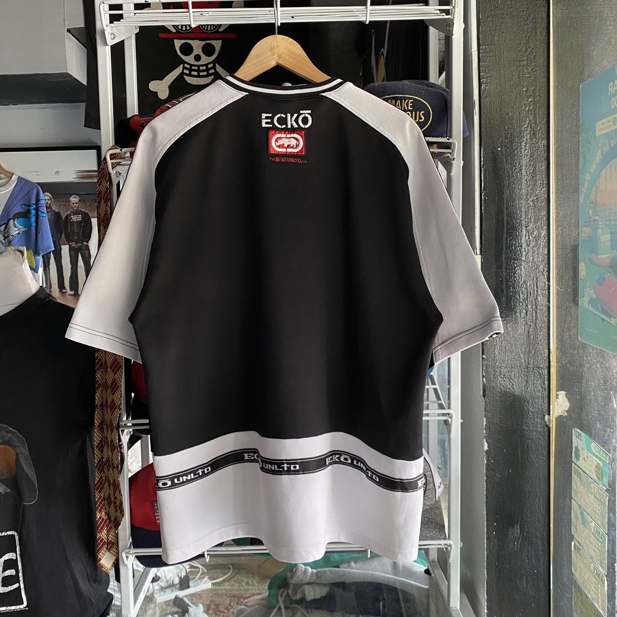 Ecko Unltd. × Rap Tees Vintage ECKO Unlimited Rap Hip Hop Big Logo Jersey Size US XL / EU 56 / 4 - 2 Thumbnail