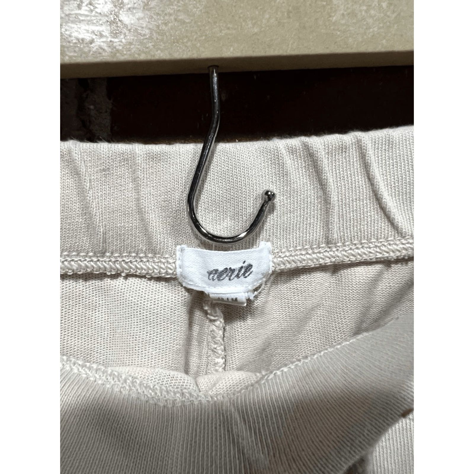 Vintage Aerie Joggers Sweatpants Beige Womens Size M Regular Activewear Tan Beige Joggers Women's M Size 32" / US 10 / IT 46 - 3 Thumbnail