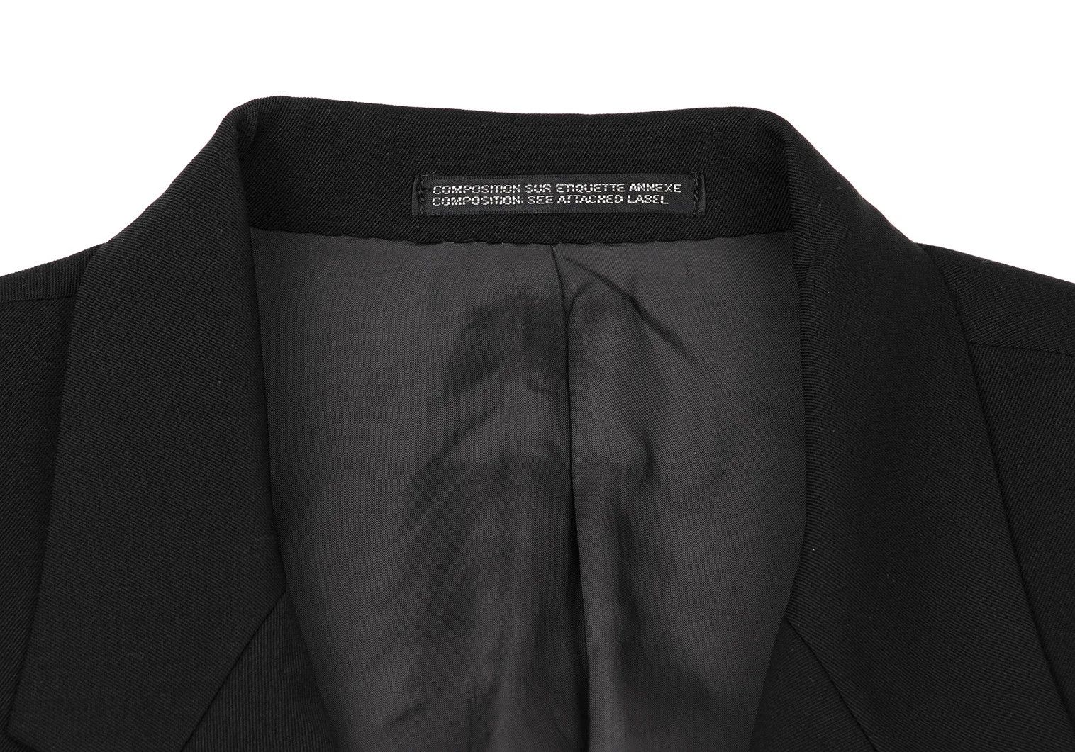 Yohji Yamamoto Yohji Yamamoto Wool Gabardine Blazer Black M Size US M / EU 48-50 / 2 - 3 Thumbnail