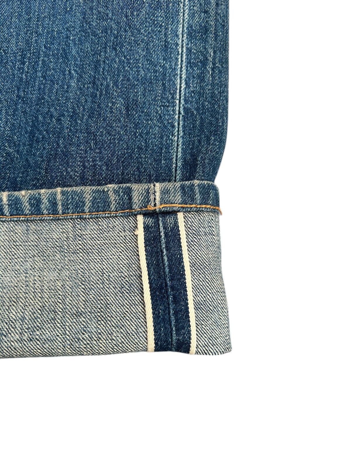 Kapital Vintage Wrangler Blue Bell Selvedge Distressed Denim Jeans Size US 29 - 3 Thumbnail