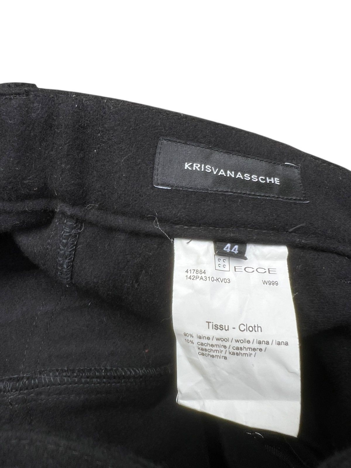 Kris Van Assche Kris Van Assche Gabardine Wool Cashmere Cargo Cropped Pant Size US 29 - 20 Thumbnail