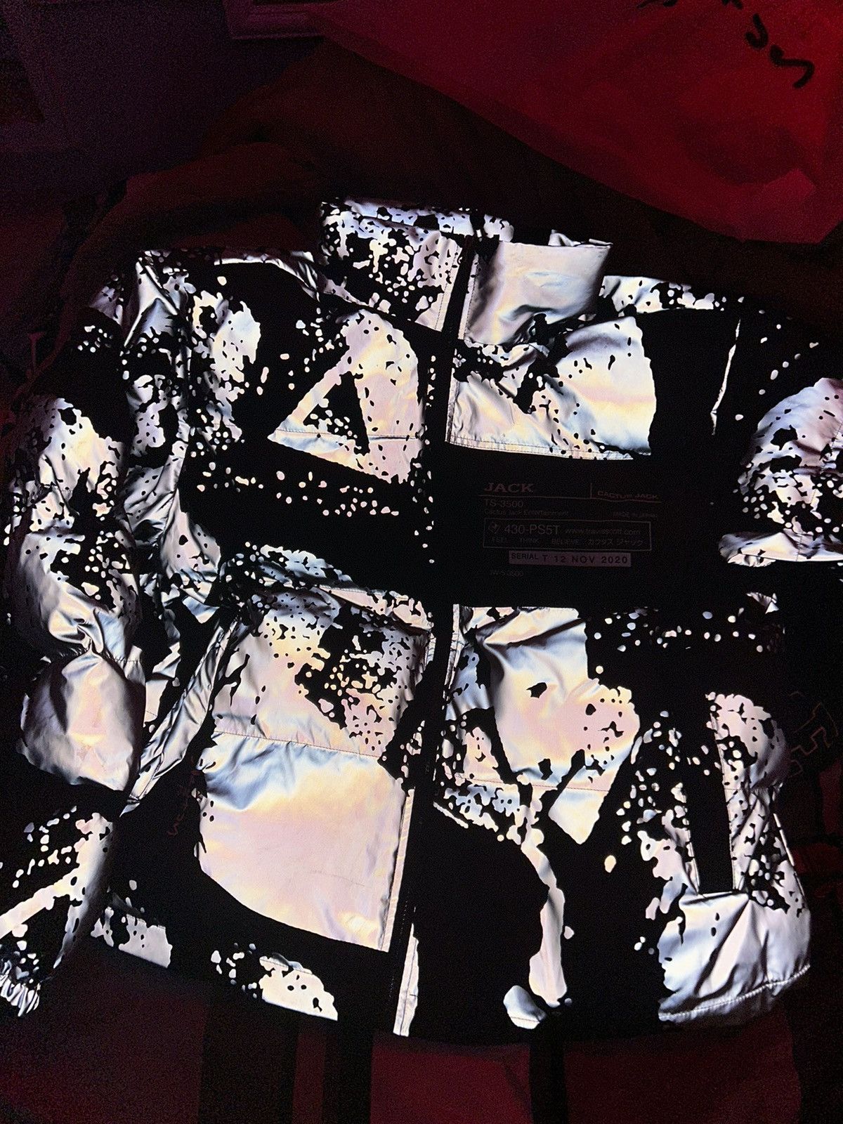 travis scott reflective basketball