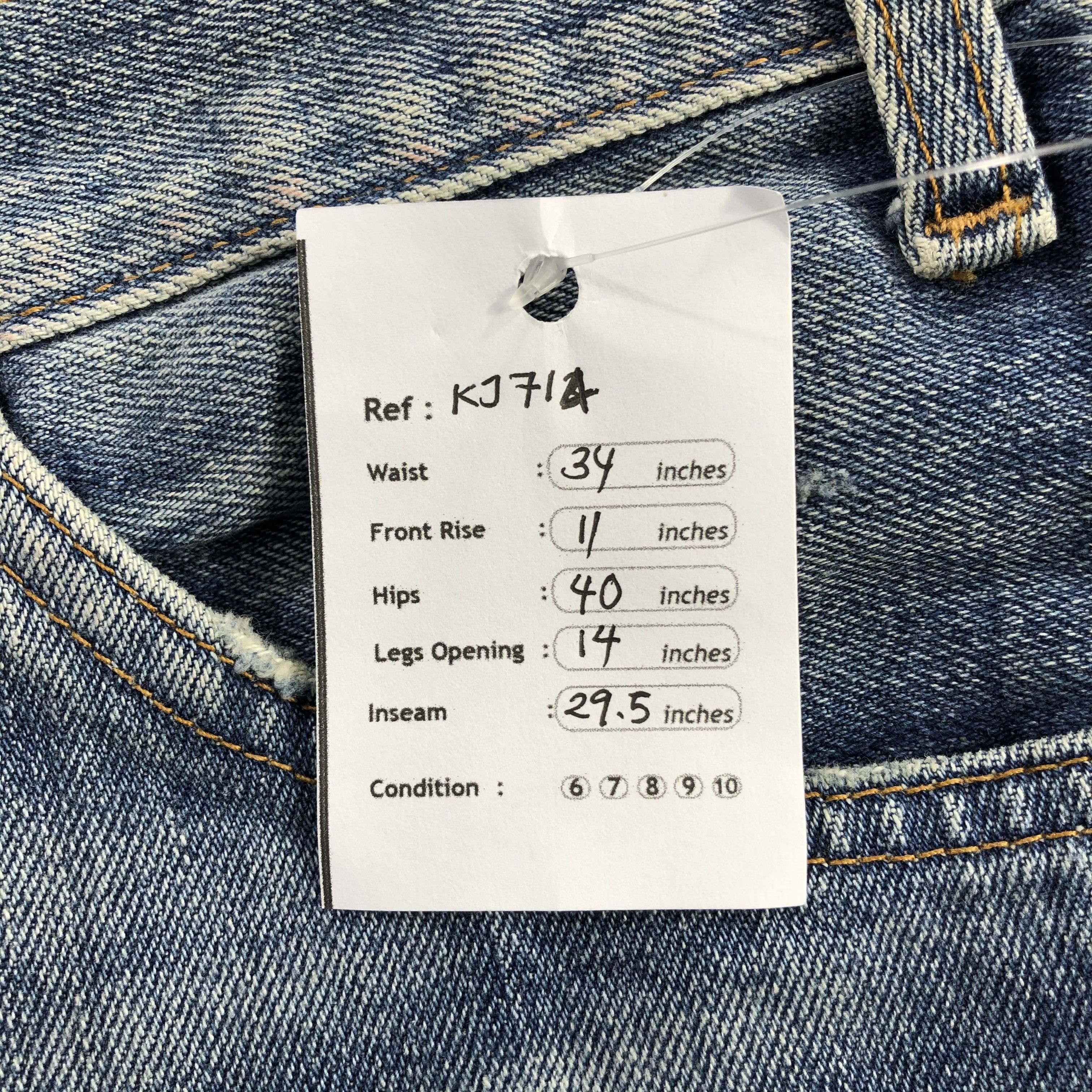 Levi's Vintage Levis 605 Jeans Orange Tab Distressed Denim KJ714 Size US 30 / EU 46 - 11 Thumbnail