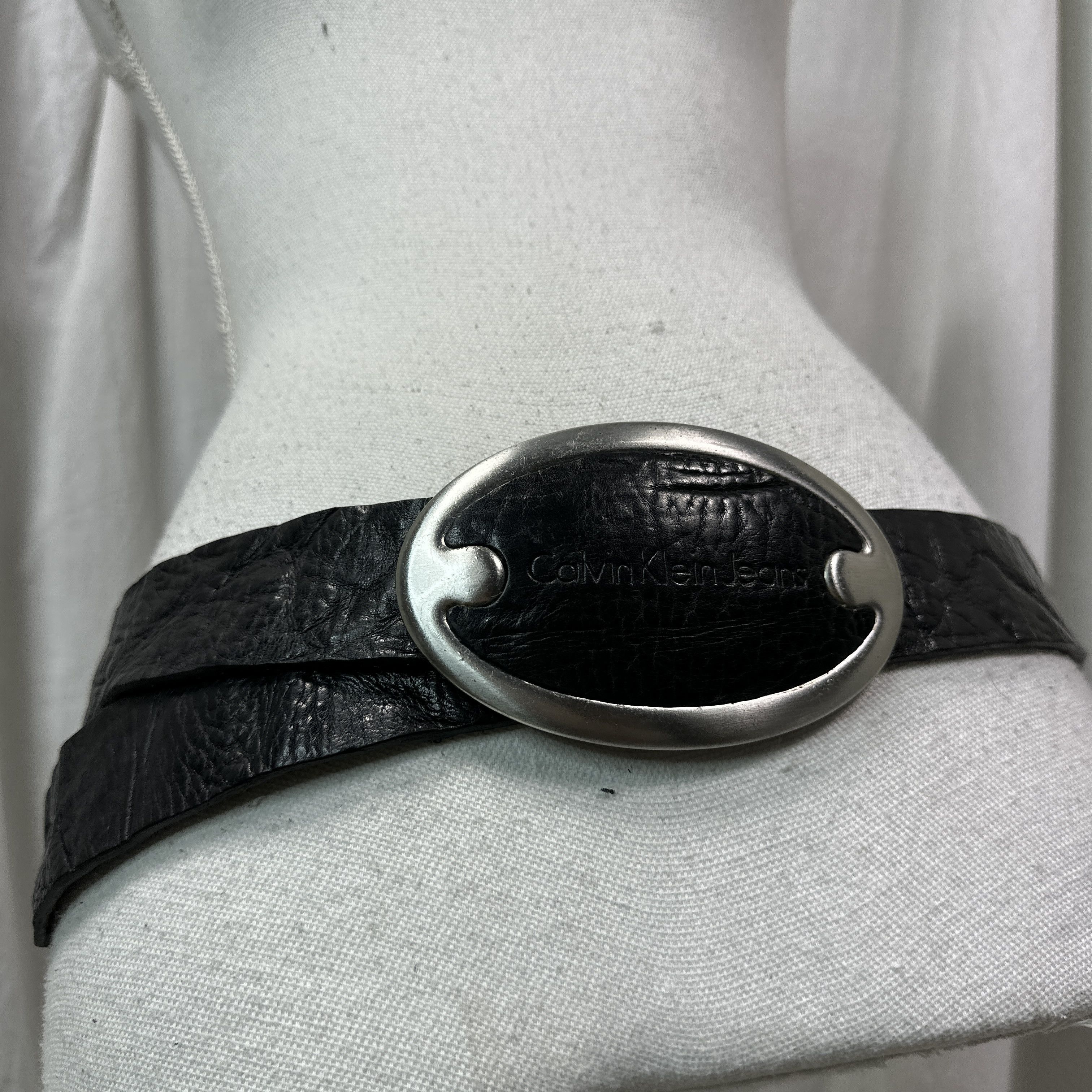 Calvin Klein Vintage Avant Garde Leather Calvin Klein 00s Belt Size ONE SIZE - 9 Thumbnail