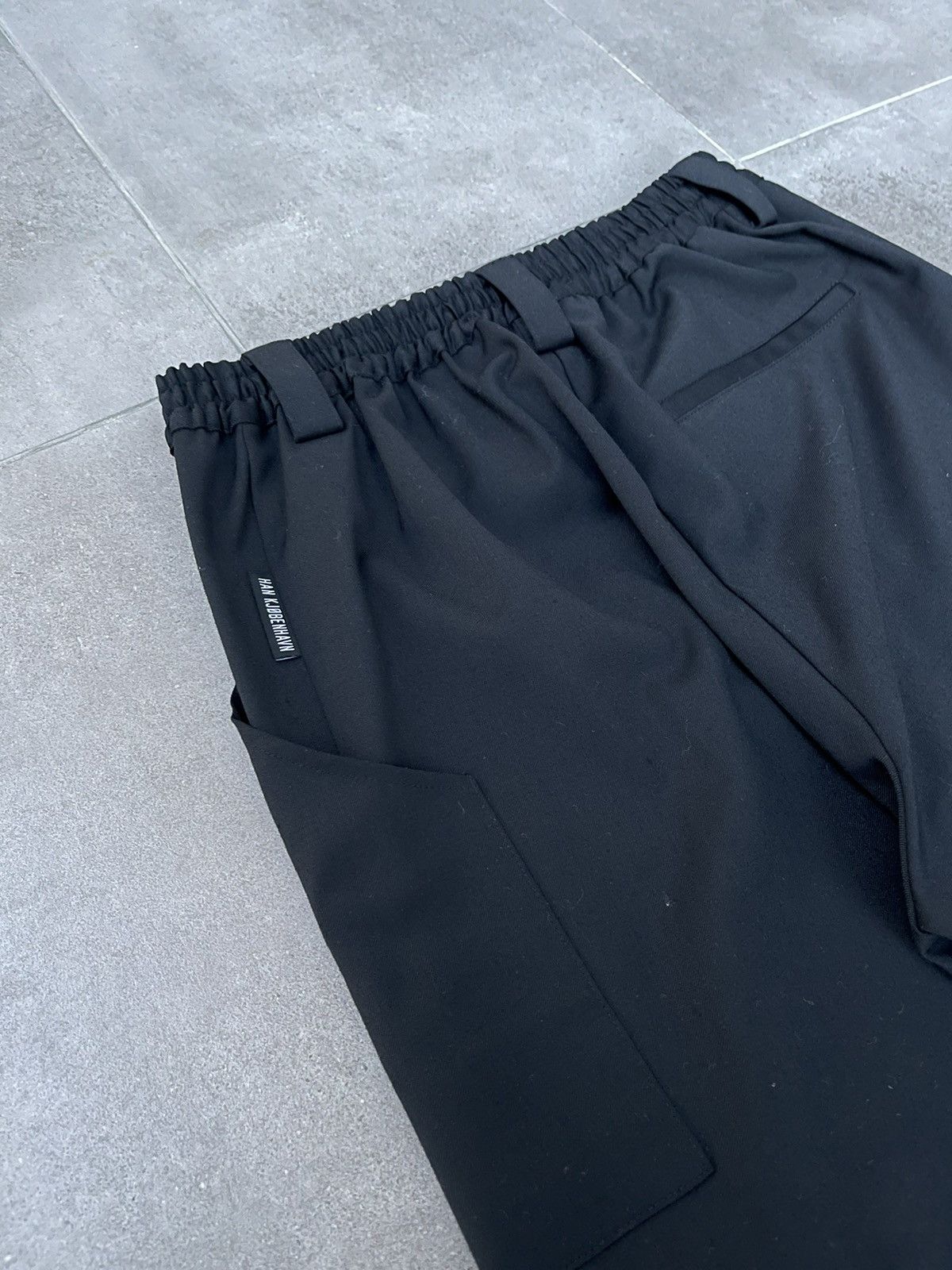 Han Kjobenhavn !DS! SS22 Han Kjobenhavn Cargo Black Wool Track Pants Size US 30 / EU 46 - 11 Thumbnail