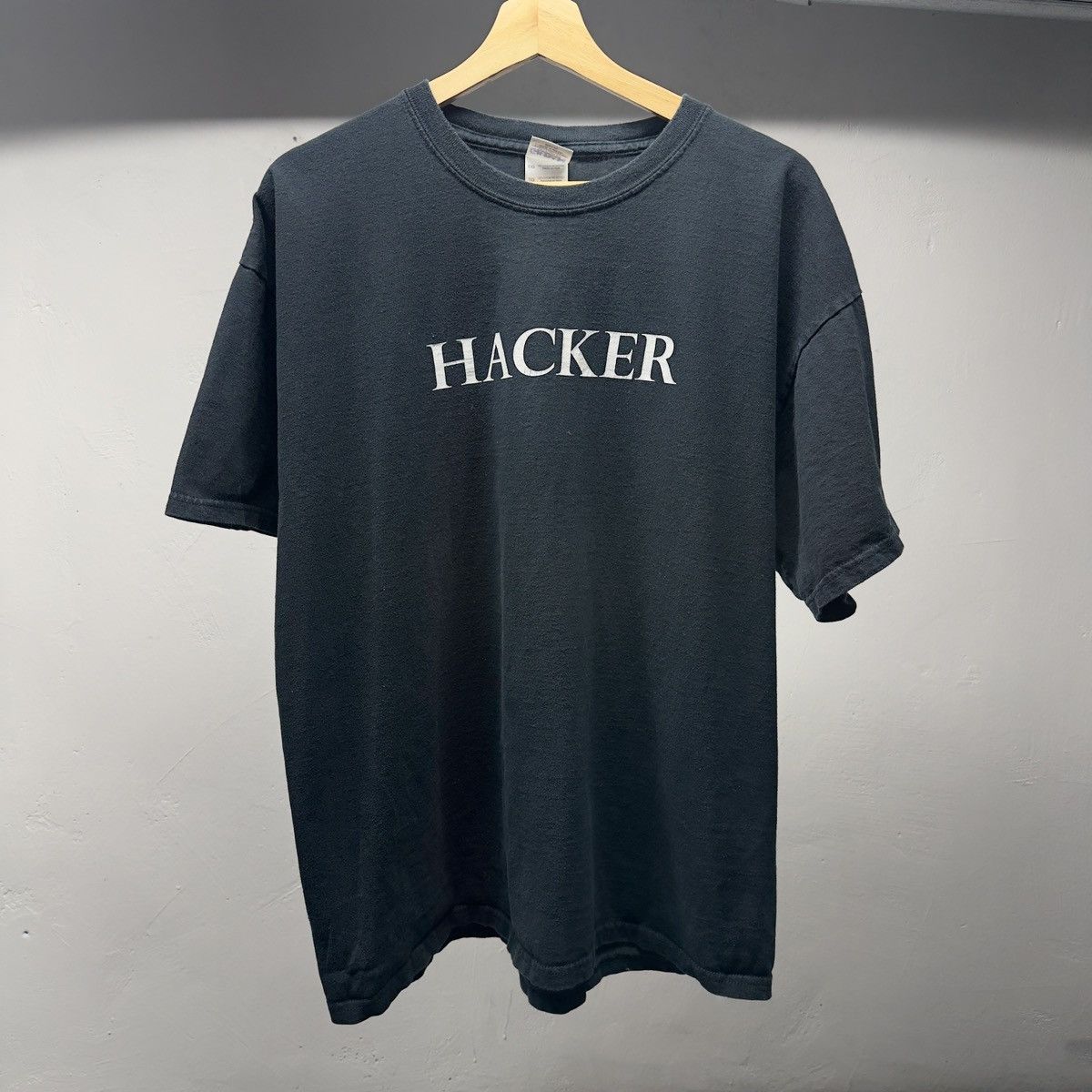 Vintage Security Network Hacker Shirt Thrashed Faded ERD Grunge Size US XL / EU 56 / 4 - 1 Thumbnail
