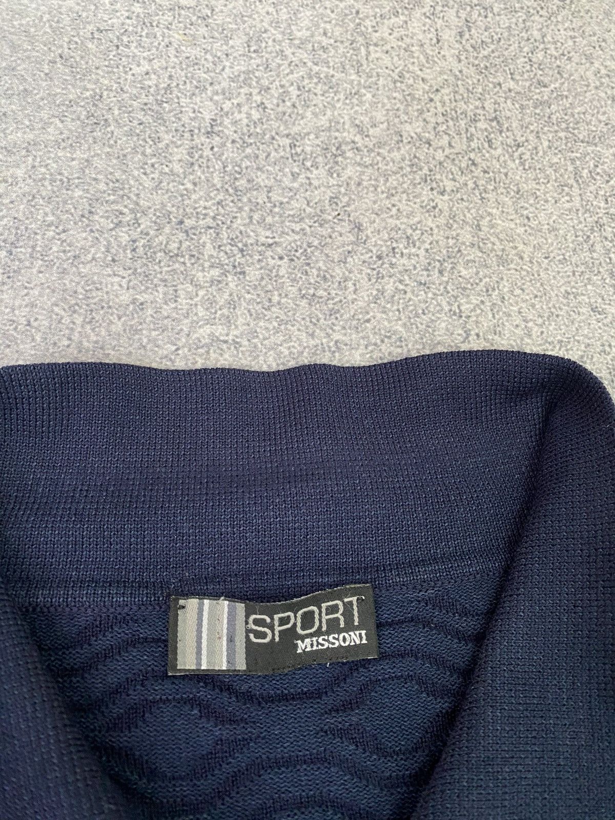 Missoni × Vintage Vintage Missoni Sport Navy Sweater Size US L / EU 52-54 / 3 - 5 Thumbnail