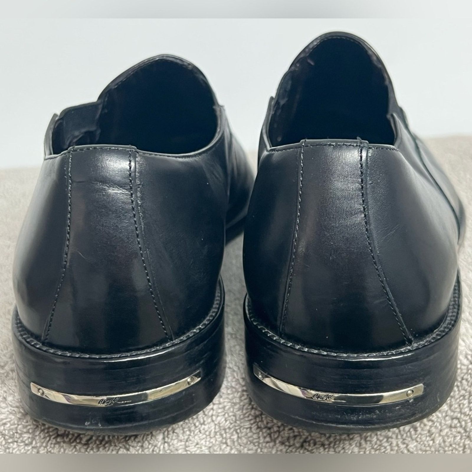 Donald Pliner Donald J Pliner Black Leather Loafers Size 8M Made In Italy Size US 8 / EU 41 - 8 Thumbnail