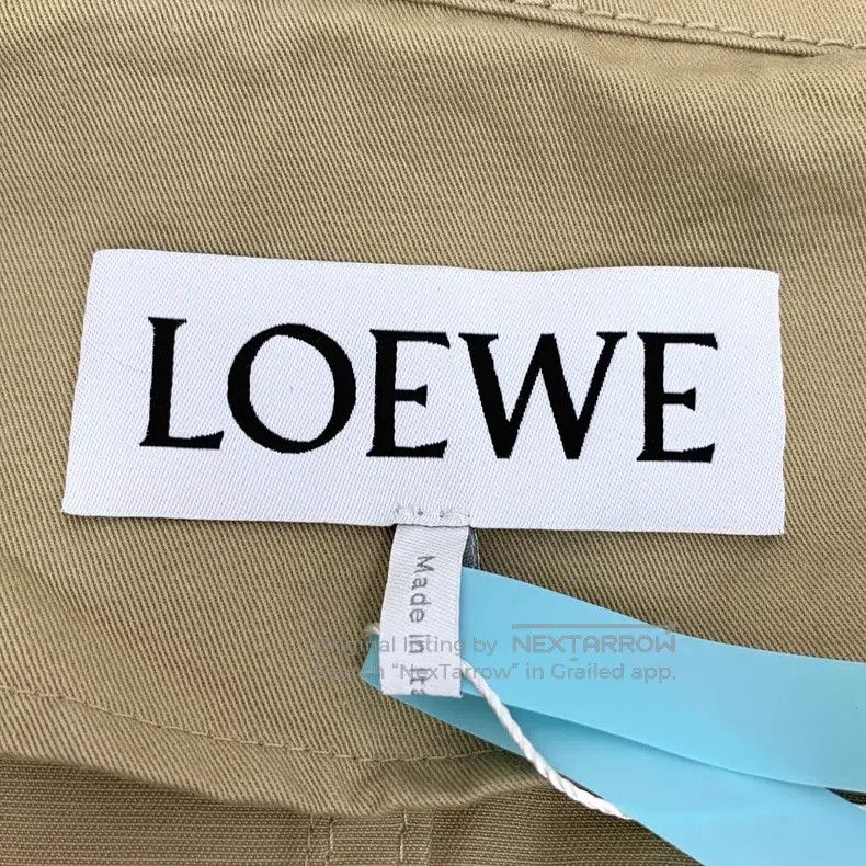 Loewe Loewe Brown Cotton Linen Hooded Zip-up Drawstring Long Sle Size XXS / US 00 / IT 34 - 6 Thumbnail