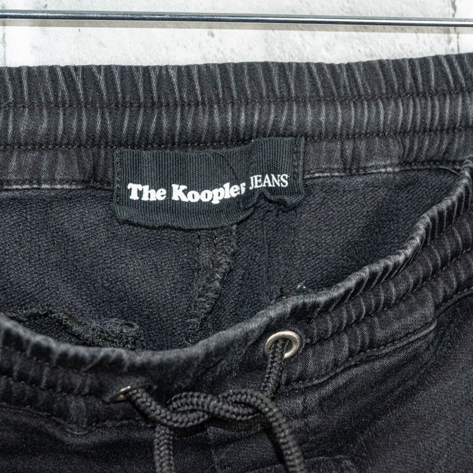 The Kooples The Kooples Black Jean Joggers ripped Distressed drawstring Size 24" / US 00 / IT 34 - 3 Thumbnail