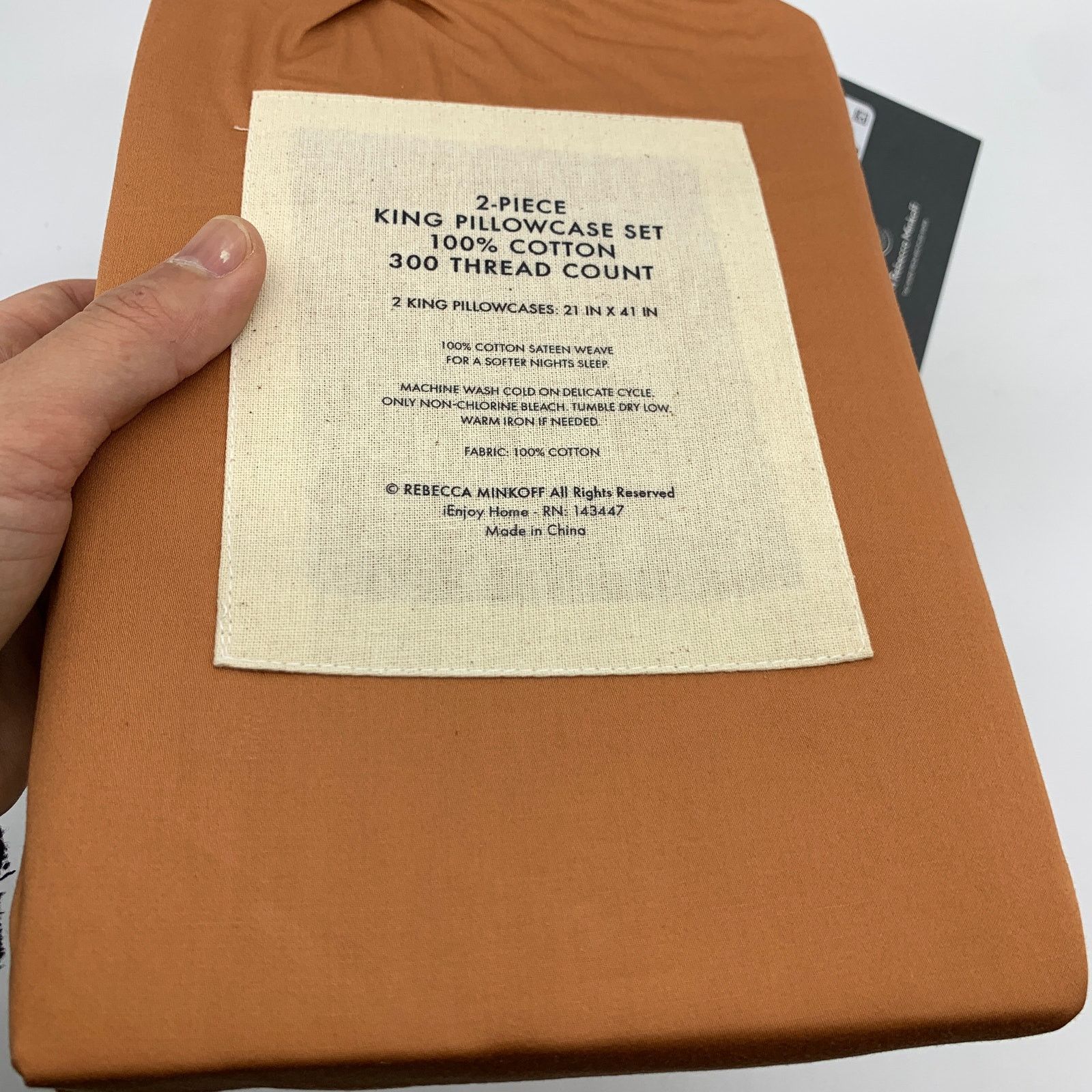 Rebecca Minkoff Rebecca Minkoff 2 Piece King Pillowcase Set 100% Cotton Size ONE SIZE - 7 Thumbnail