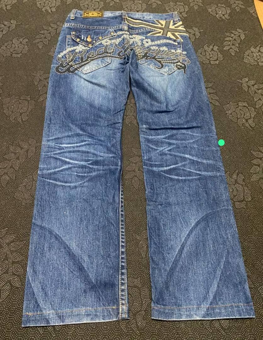 If Six Was Nine 💥BEST OFFER💥RED PEPPER PUNK DISTRESSED DENIM Size US 32 / EU 48 - 1 Thumbnail