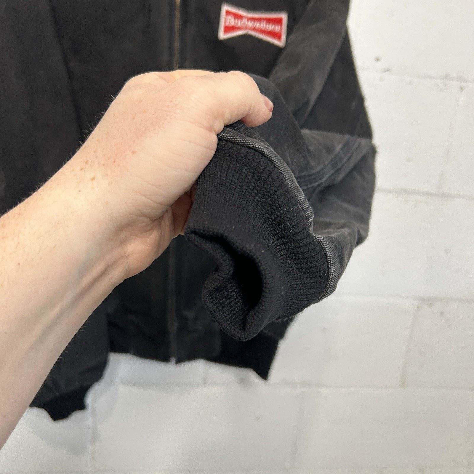 Carhartt Vintage Carhartt Thermal Hooded Jacket “Black” Budweiser J03 Size US L / EU 52-54 / 3 - 10 Thumbnail