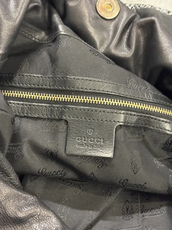 Gucci AW2007 Gucci Black & Grey Python Hysteria Babouska Shopper Handle Bag Size ONE SIZE - 7 Thumbnail