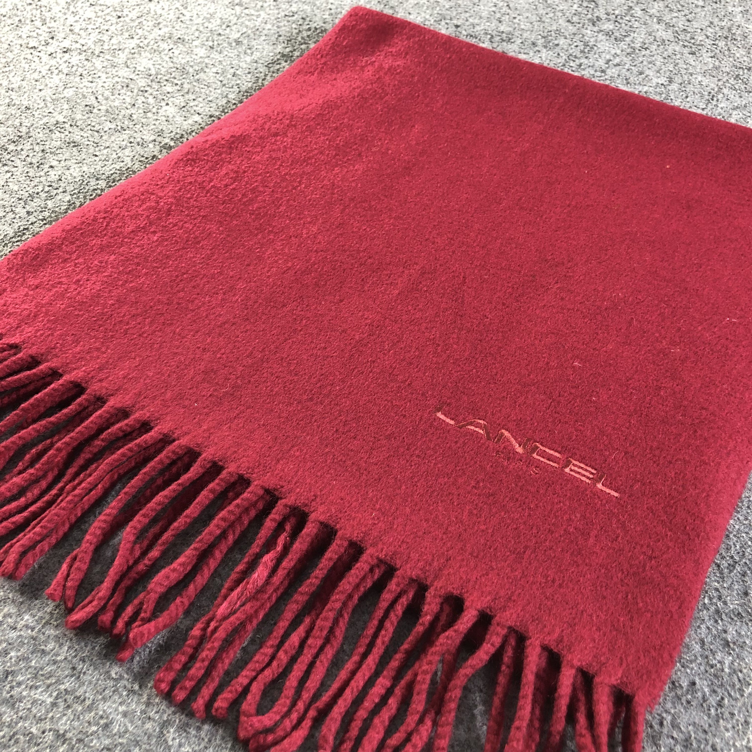 Lancel Lancel Cashmere Scarf Muffler Neckwear V2102 Size ONE SIZE - 4 Thumbnail