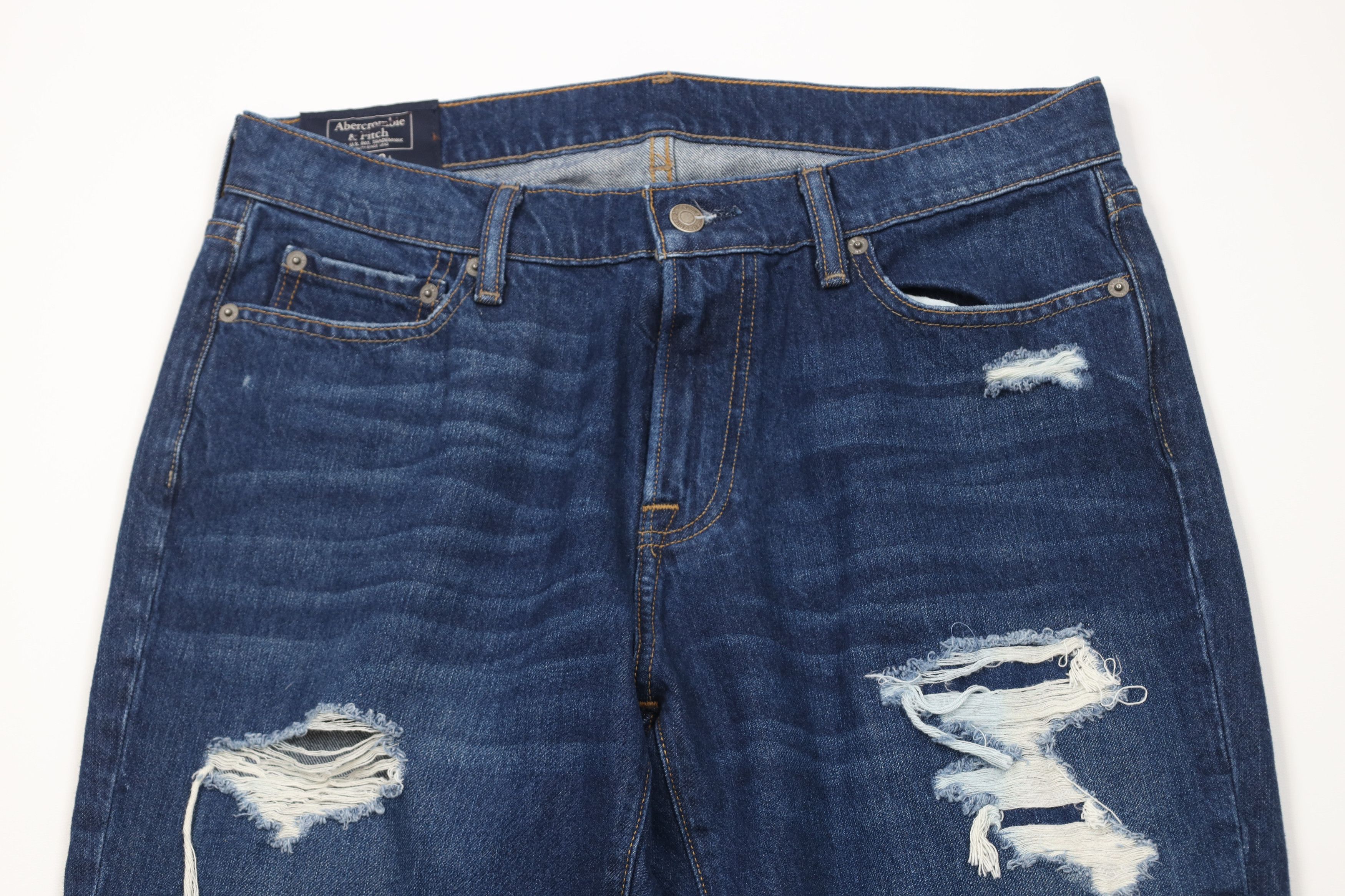 Abercrombie & Fitch Vintage Y2K Abercrombie & Fitch Rustin Athletic Slim Jeans Size US 33 - 2 Thumbnail