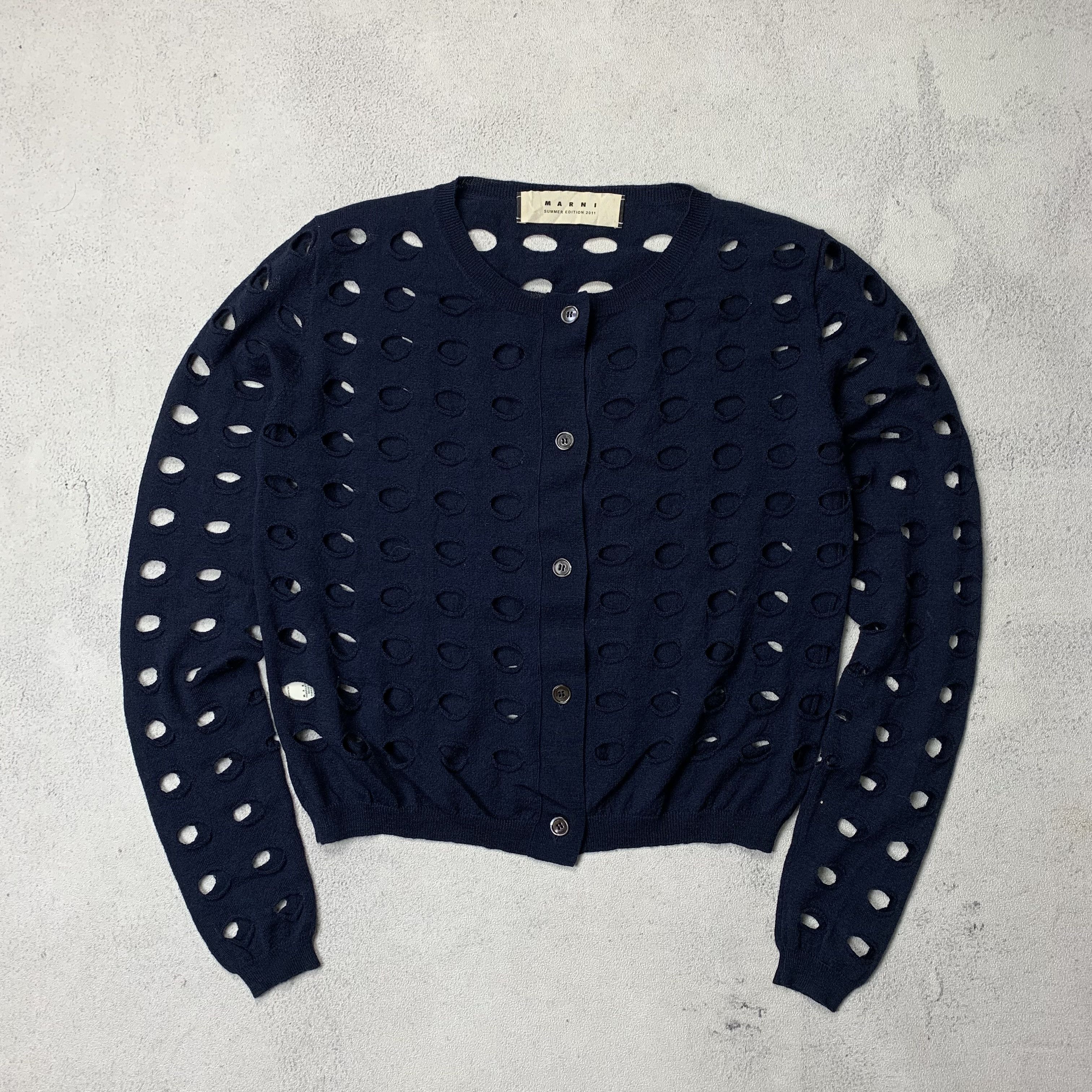 Marni Marni Cut Out Wool Sweater Cardigan Size M / US 6-8 / IT 42-44 - 1 Thumbnail