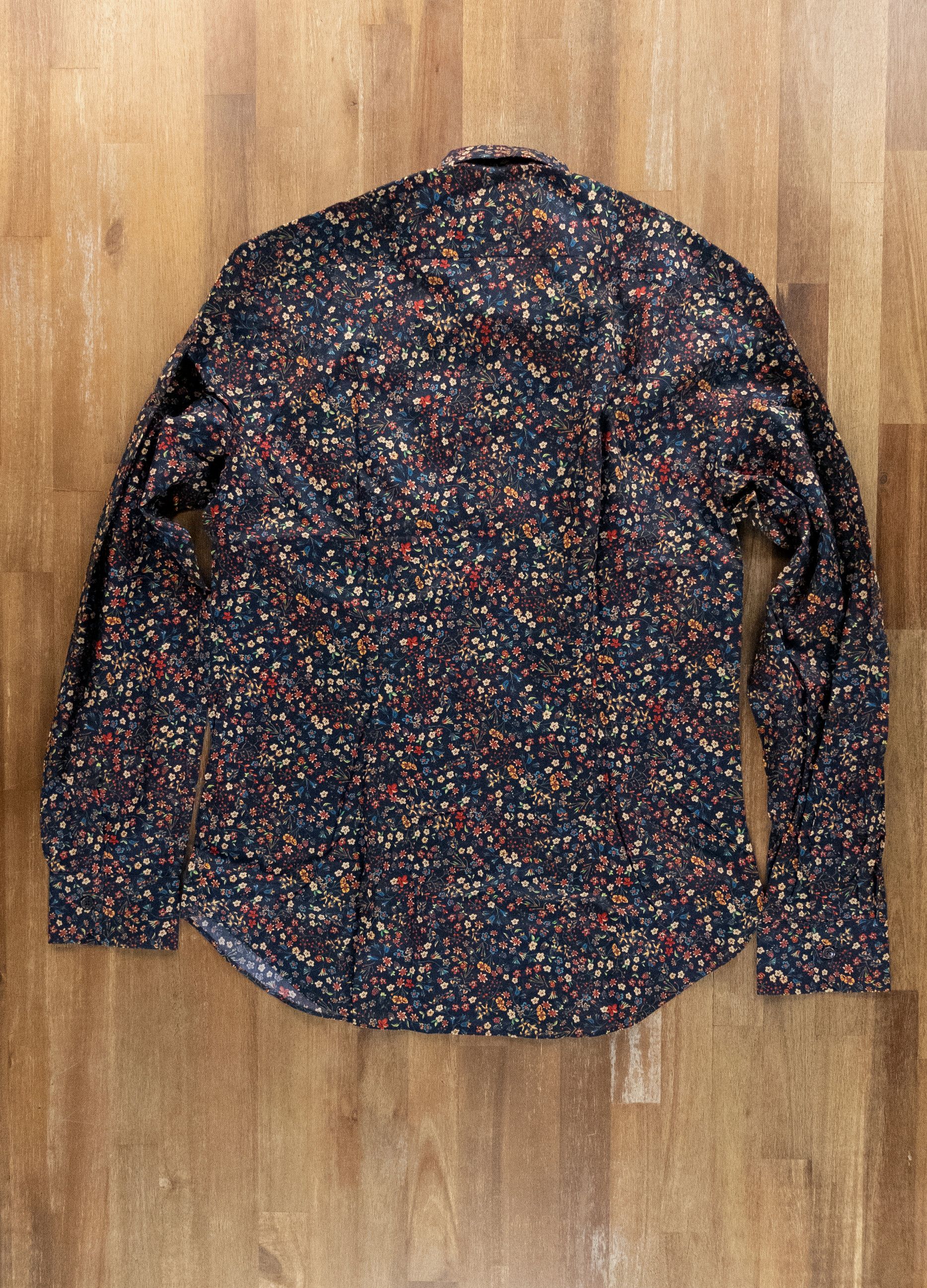 Paul Smith PAUL SMITH mainline navy blue tailored fit floral shirt Size US M / EU 48-50 / 2 - 9 Thumbnail