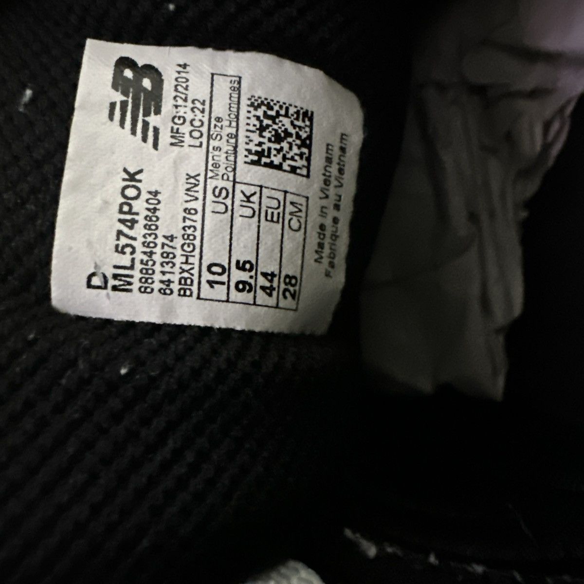 New Balance ML574POK 574 'Pique Polo Pack - Black' Size US 10 / EU 43 - 6 Thumbnail