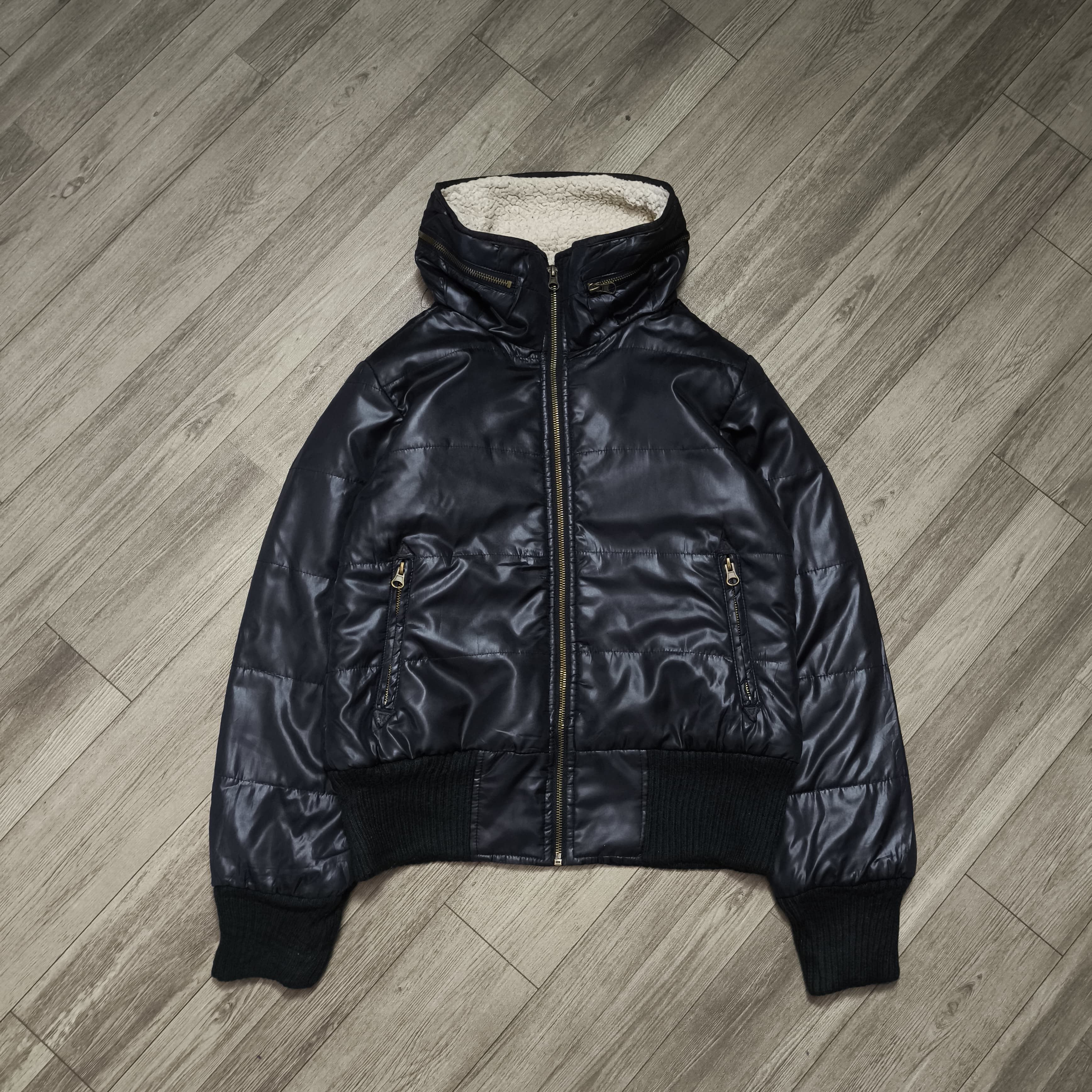 Le Grande Bleu (L.G.B.) 2000s Japanese brand Sorridere Sherpa Collar Size US M / EU 48-50 / 2 - 1 Thumbnail