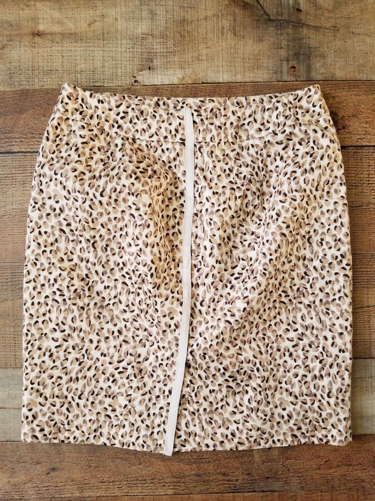 Designer Valerie Bertinelli Skirt Size 8 Animal Print Pencil Size 30" / US 8 / IT 44 - 2 Thumbnail
