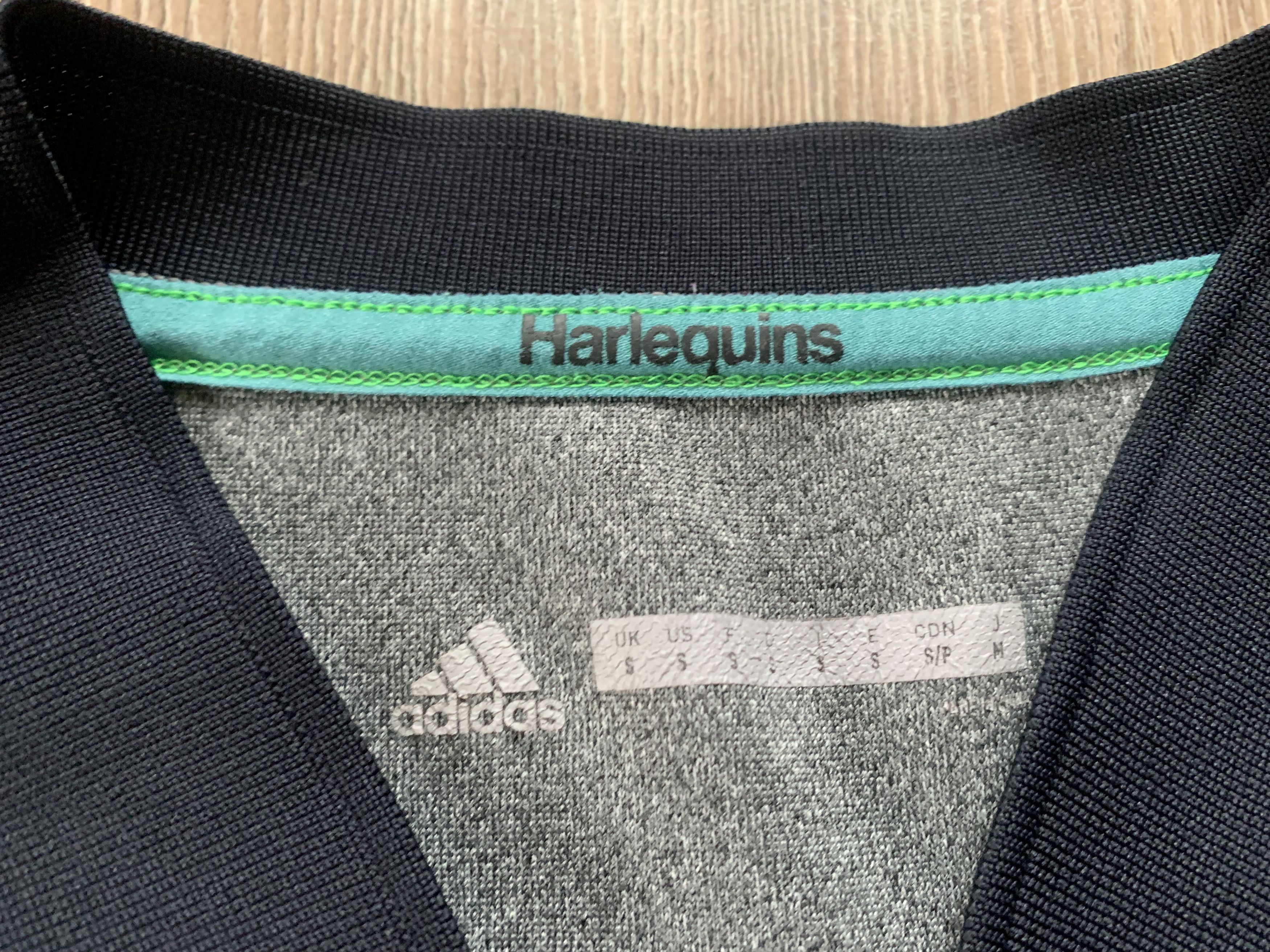 Adidas Adidas x Harlequins Rugby Jersey Grey Geometric Shirt Size US S / EU 44-46 / 1 - 7 Thumbnail
