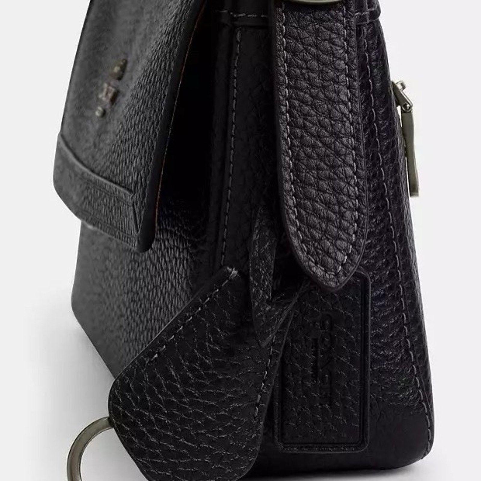 Coach NWT Coach Etta Small Flap Shoulder Bag CCV64 Black Size ONE SIZE - 7 Thumbnail
