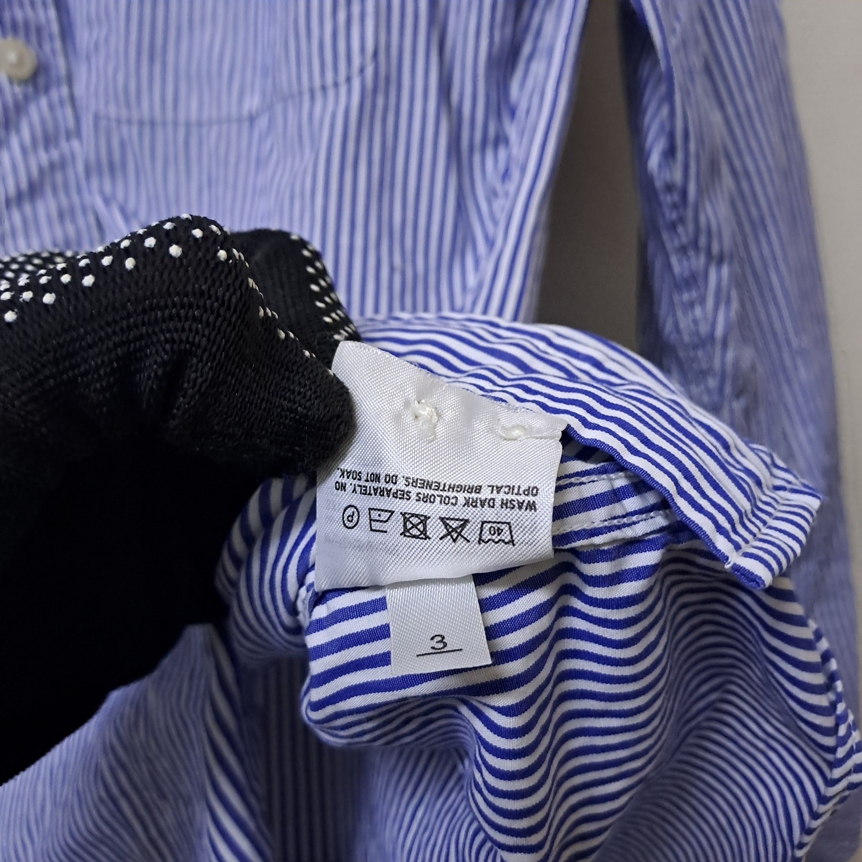 Uniqlo Uniqlo Stripes Mandarin Collar Shirt Size US S / EU 44-46 / 1 - 6 Thumbnail