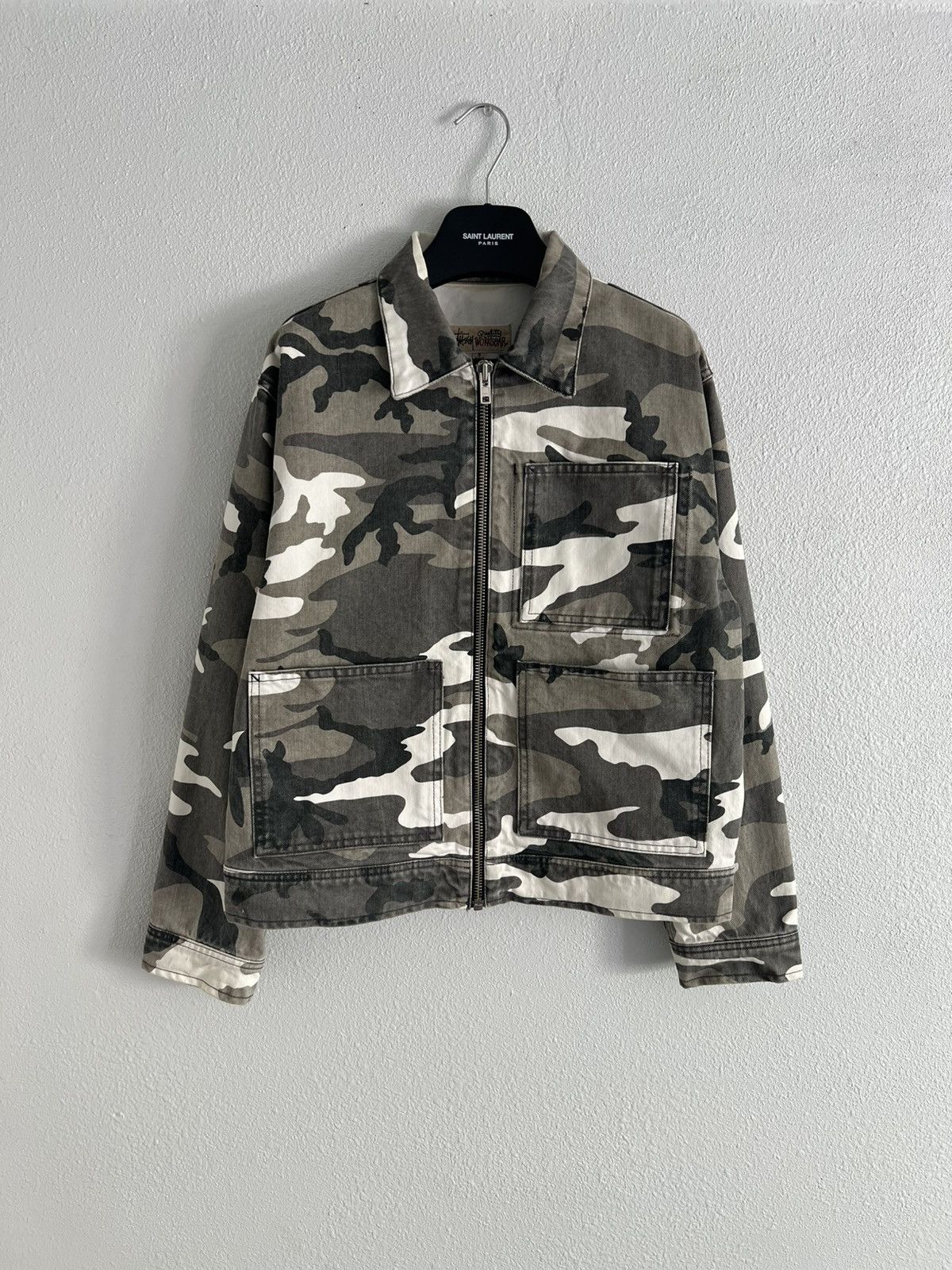 Streetwear × Stussy × Vintage Stussy Needlepunch Work Jacket