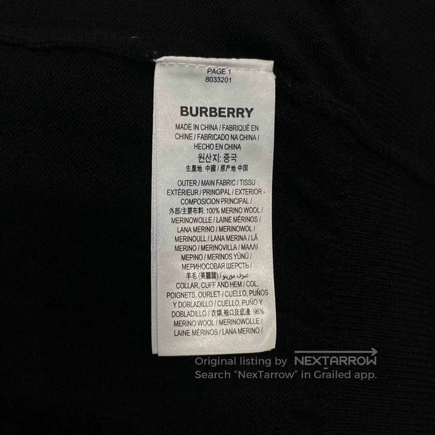 Burberry black knitted Burberry sweater size S. Size US S / EU 44-46 / 1 - 6 Thumbnail