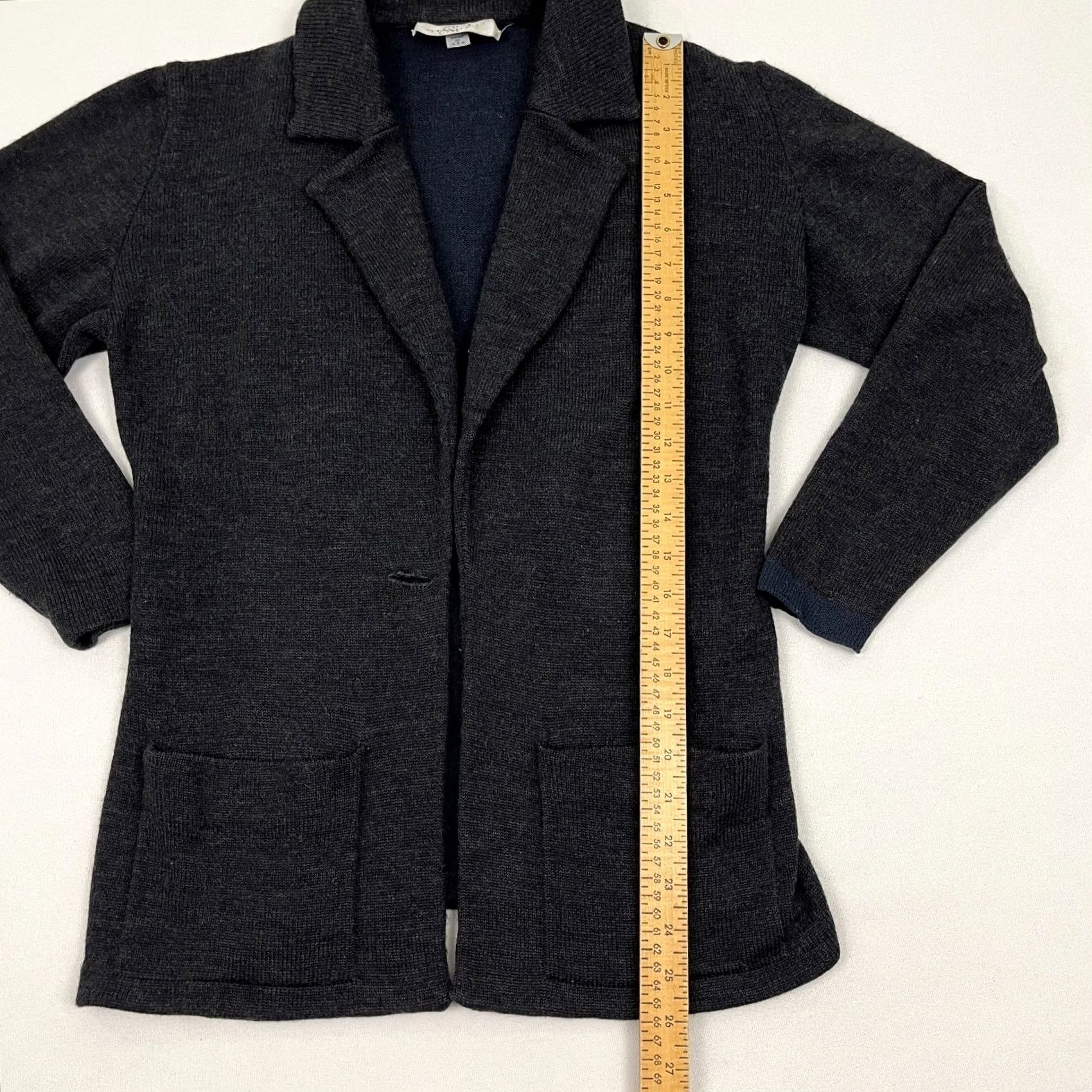 Vintage VINTAGE St John Sportswear Blazer Jacket Womens S Gray Wool 1-Button Academia Luxe Prep Size S / US 4 / IT 40 - 5 Thumbnail
