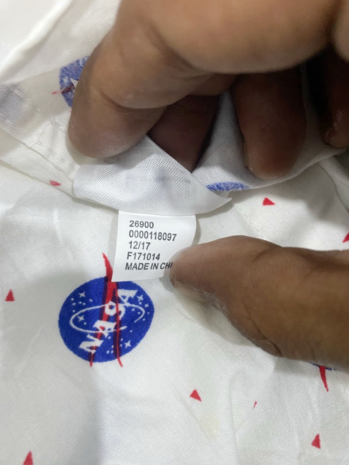 Japanese Brand BuzzAldrin Nasa Logo Over Print Button Up Shirt Size US M / EU 48-50 / 2 - 8 Thumbnail