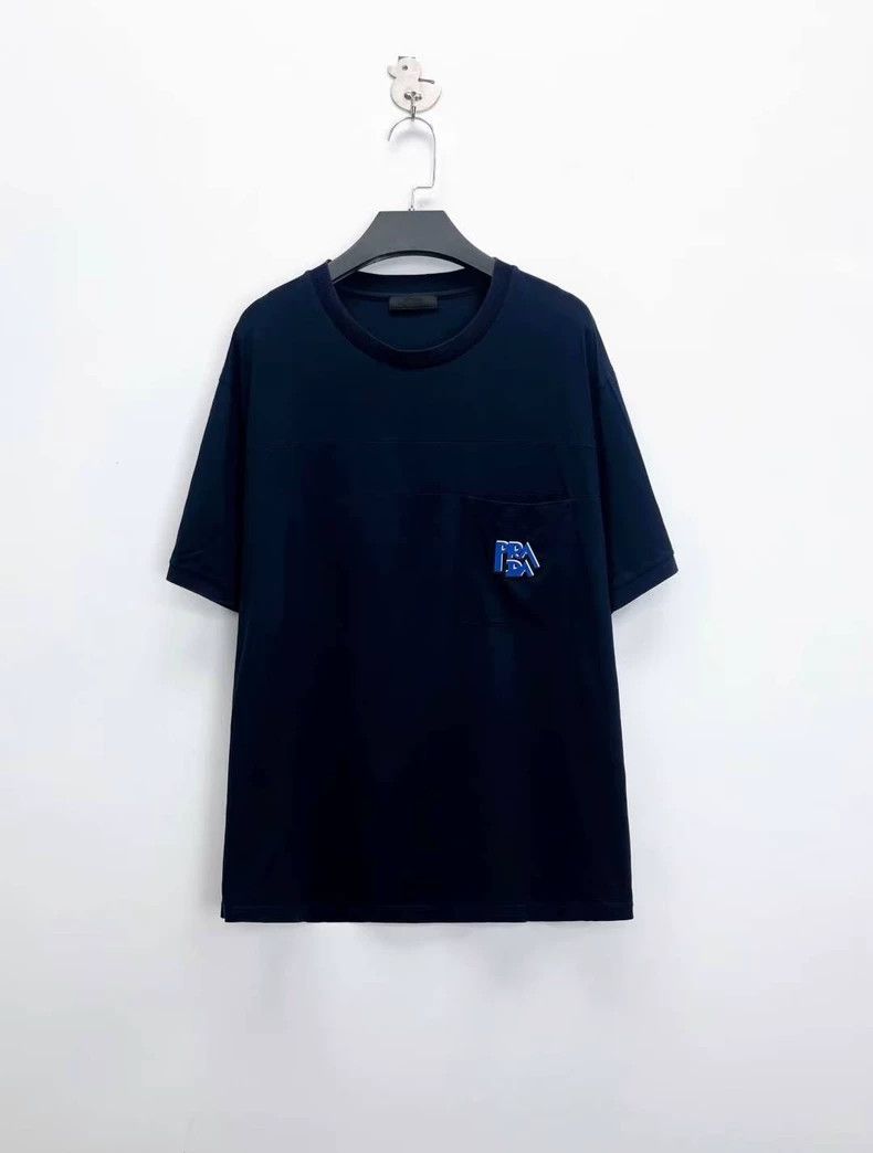 Prada Prada Blue Logo Short Sleeve T-shirt - dmc Size US XXL / EU 58 / 5 - 1 Thumbnail