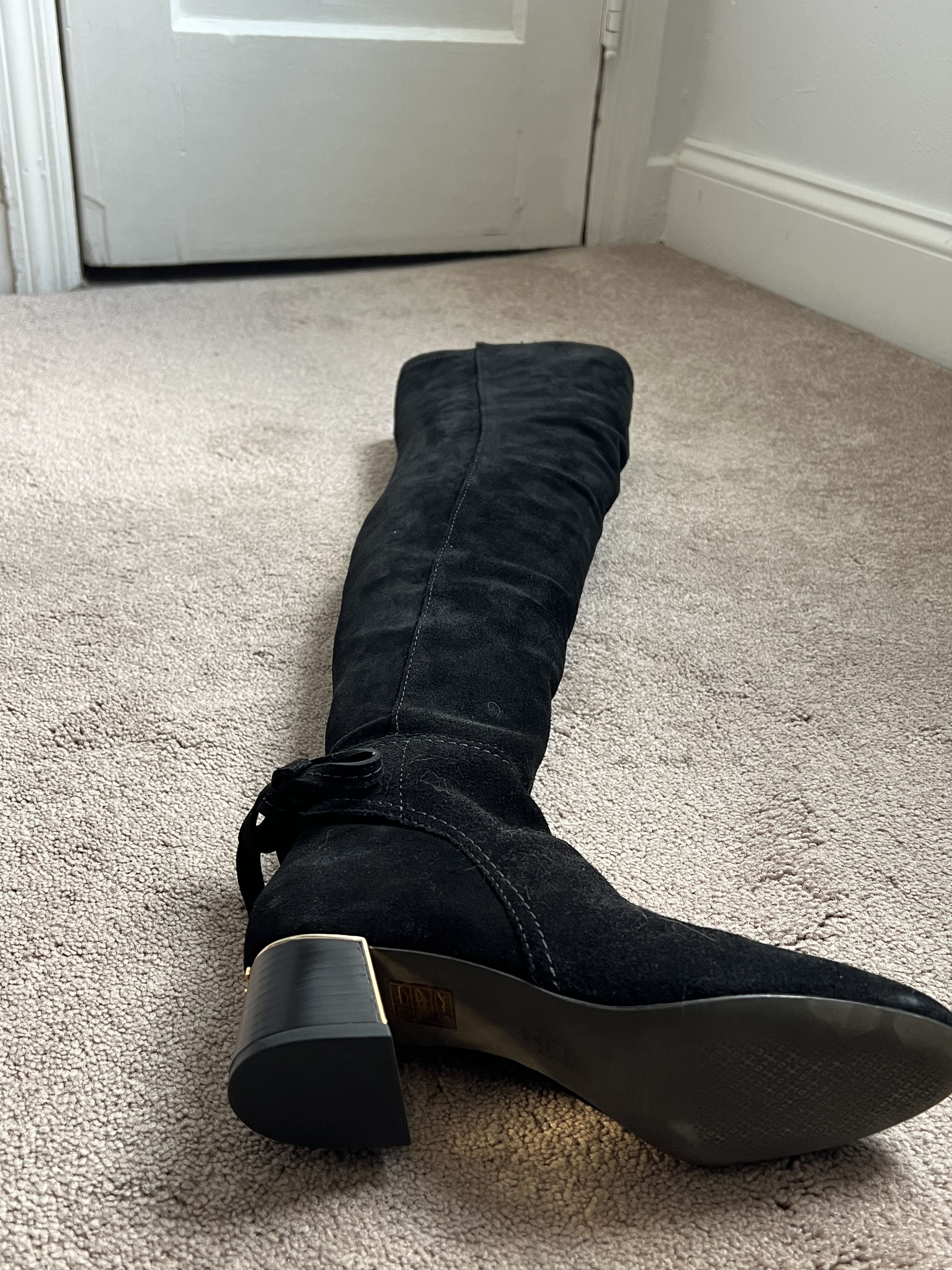 Tory Burch Suede Knee High Boots Size US 8 / IT 38 - 3 Thumbnail