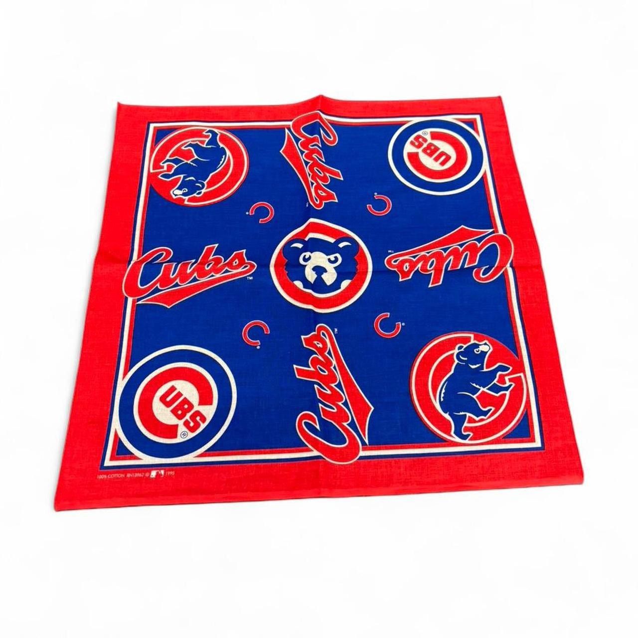 MLB Vintage 1995 Chicago Cubs bandana handkerchief Size ONE SIZE - 1 Thumbnail