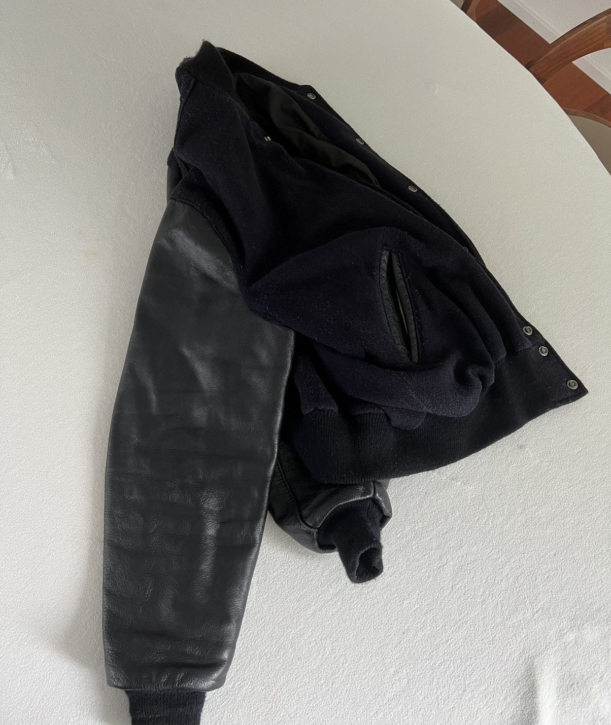Delong Vintage Varsity / Leather Jacket Size US S / EU 44-46 / 1 - 7 Thumbnail
