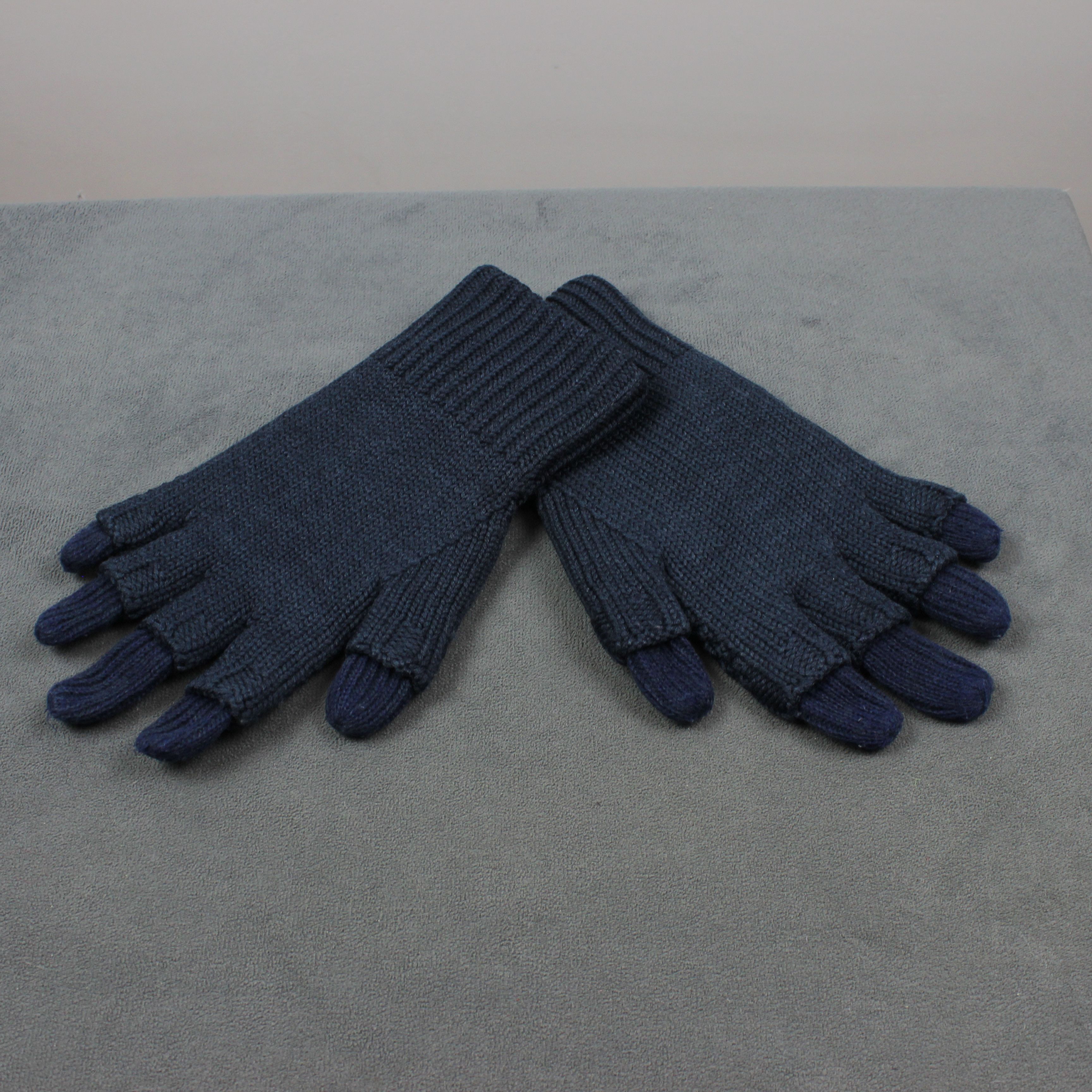 Burberry Burberry gloves cashmere wool pure blue Size ONE SIZE - 5 Thumbnail