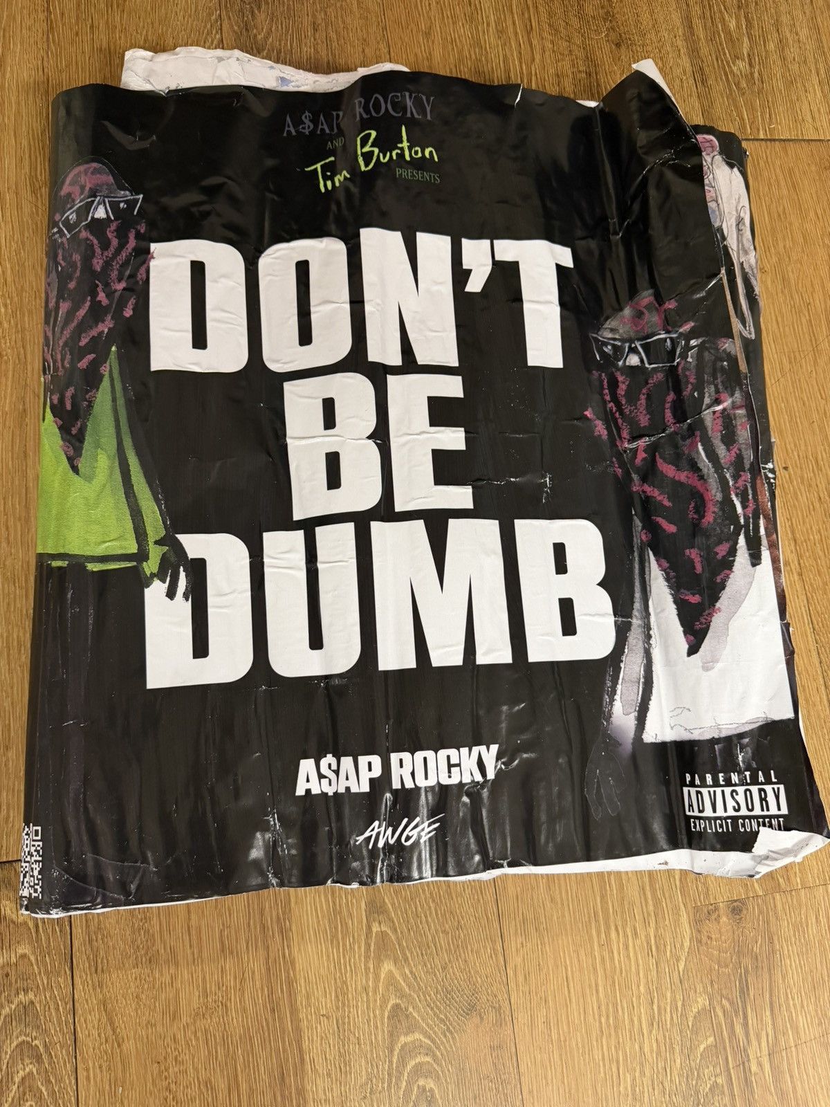 A$AP Rocky x Tim Burton “Don’t Be Dumb” album poster