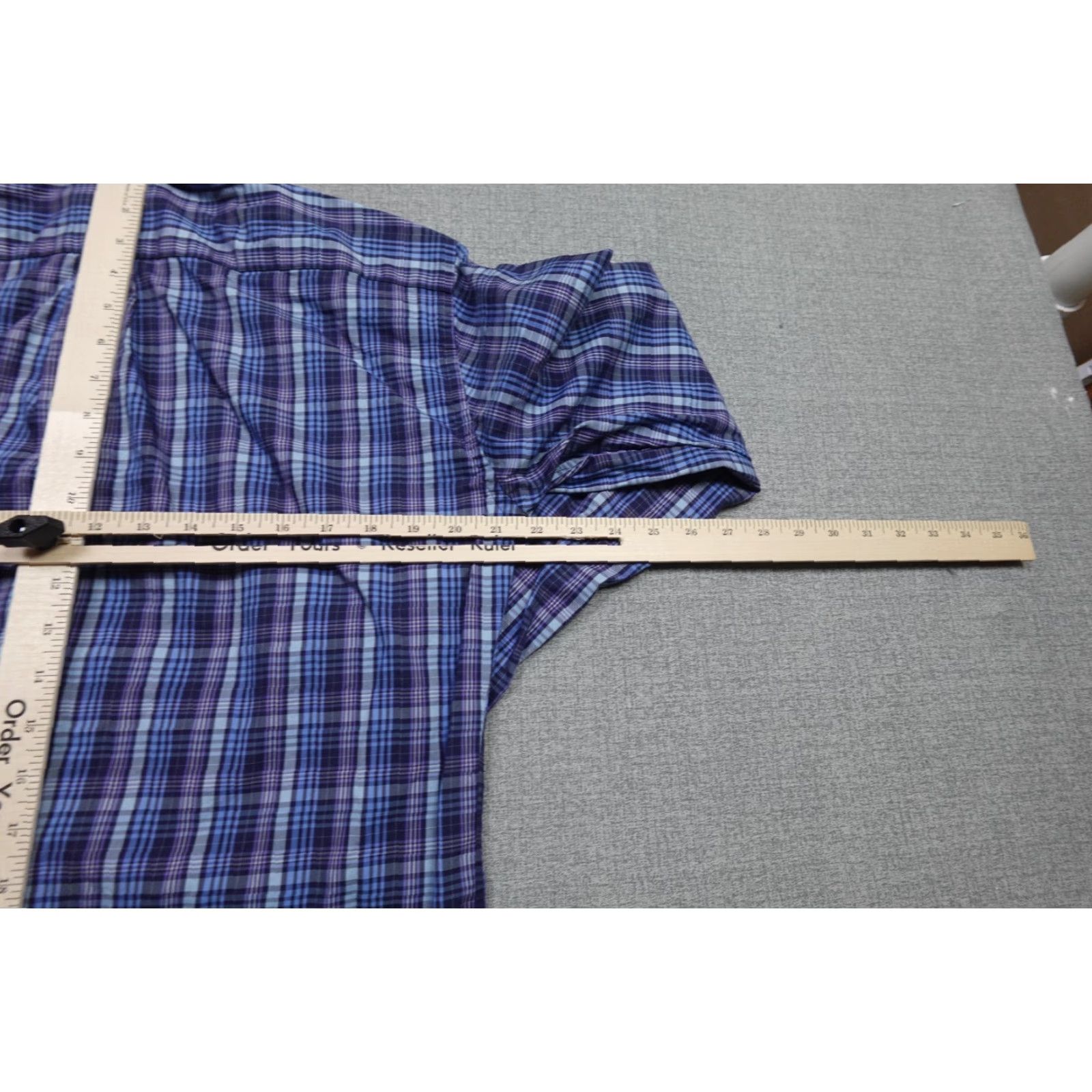 Peter Millar Peter Millar Shirt Mens Medium Blue Plaid Button-Up Size US M / EU 48-50 / 2 - 7 Thumbnail
