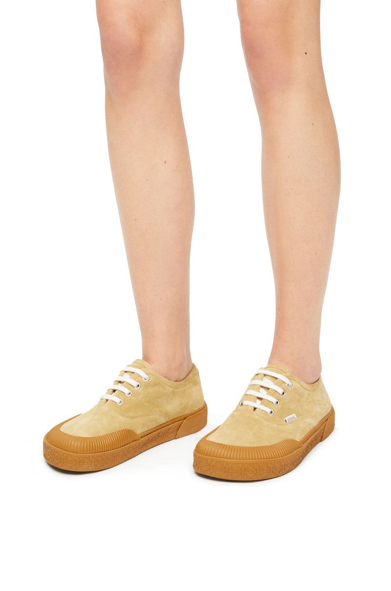 Loewe o1in1g0426 Terra Vulca Lace-Up Sneakers in Gold Size US 7 / IT 37 - 2 Thumbnail
