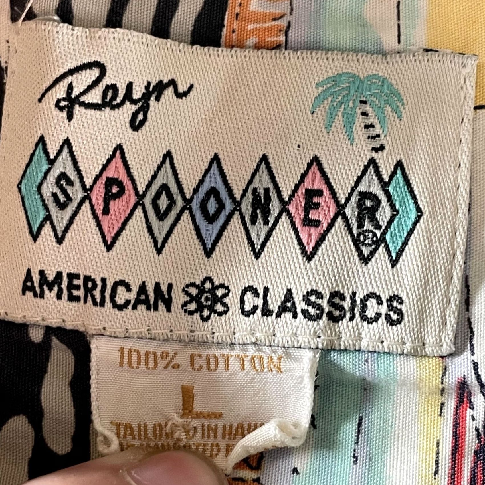 Reyn Spooner Reyn Spooner Shirt Mens Large Multicolor Classic Car Hawaiian Aloha Cotton Size US L / EU 52-54 / 3 - 2 Thumbnail
