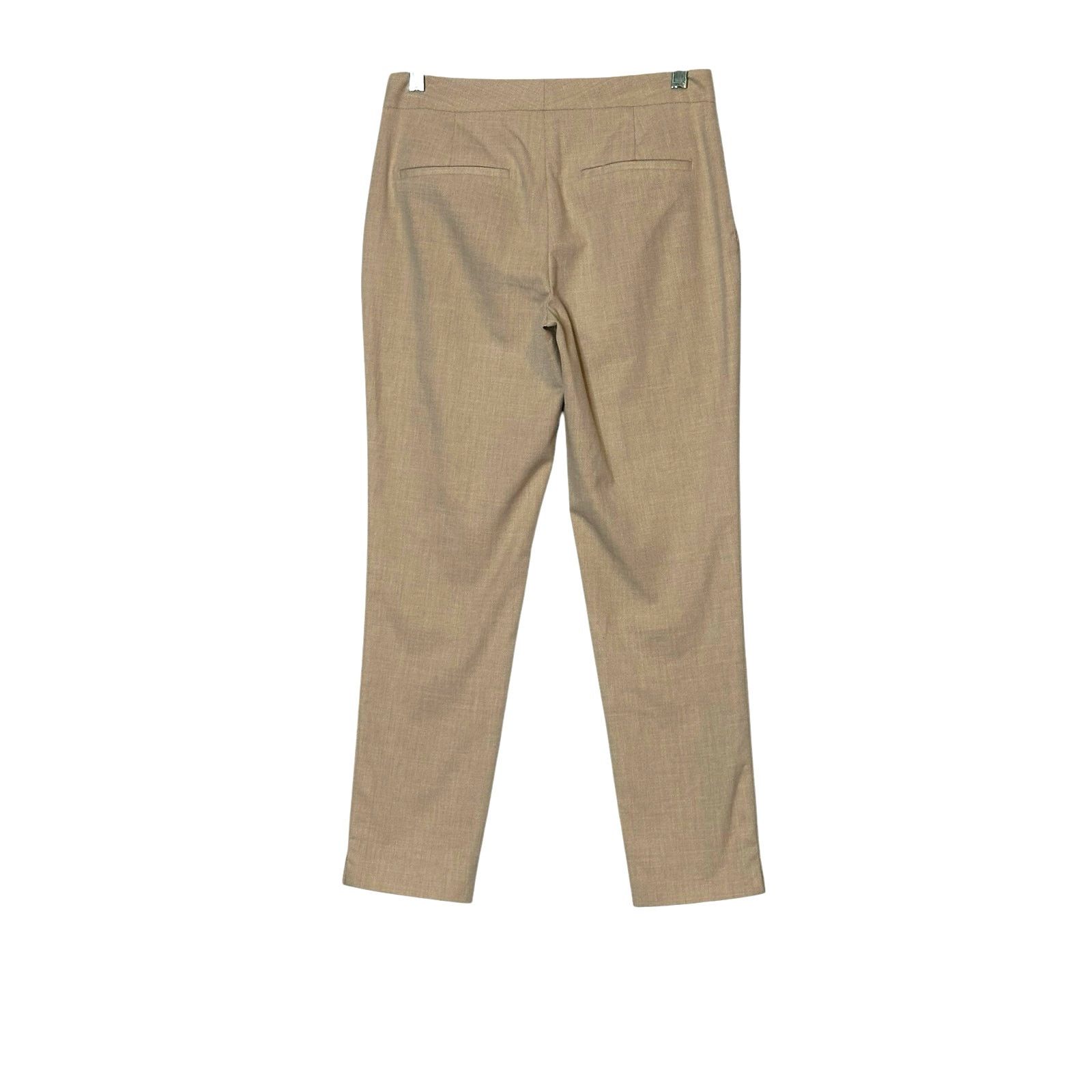 Zara ZARA beige straight legs flat front pants size 2 Size 26" / US 2 / IT 38 - 7 Thumbnail