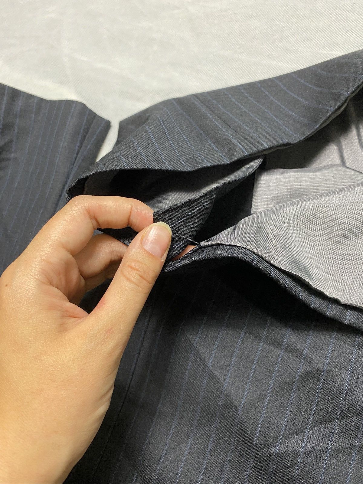 Designer × Michael Kors Michael kors suit blazer pants trousers striped black Size 42L - 7 Thumbnail