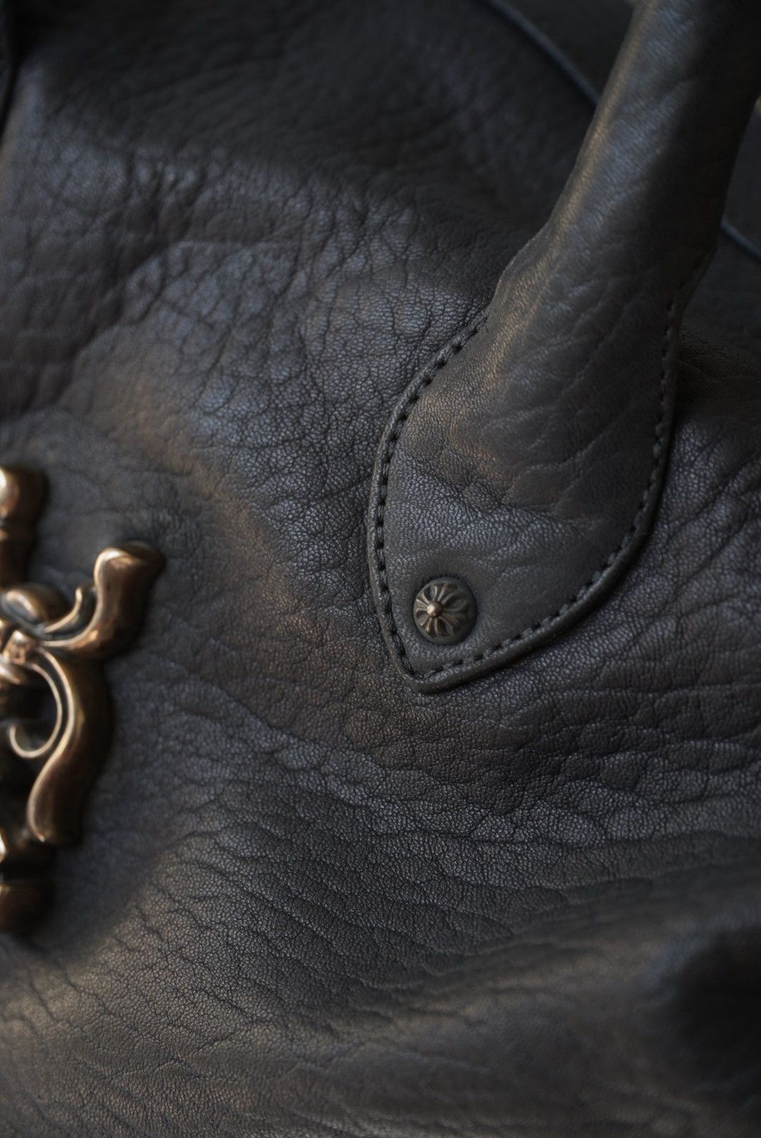 Chrome Hearts Rare 90s - Big Dagger Embellished Leather Duffle Bag Size ONE SIZE - 9 Thumbnail
