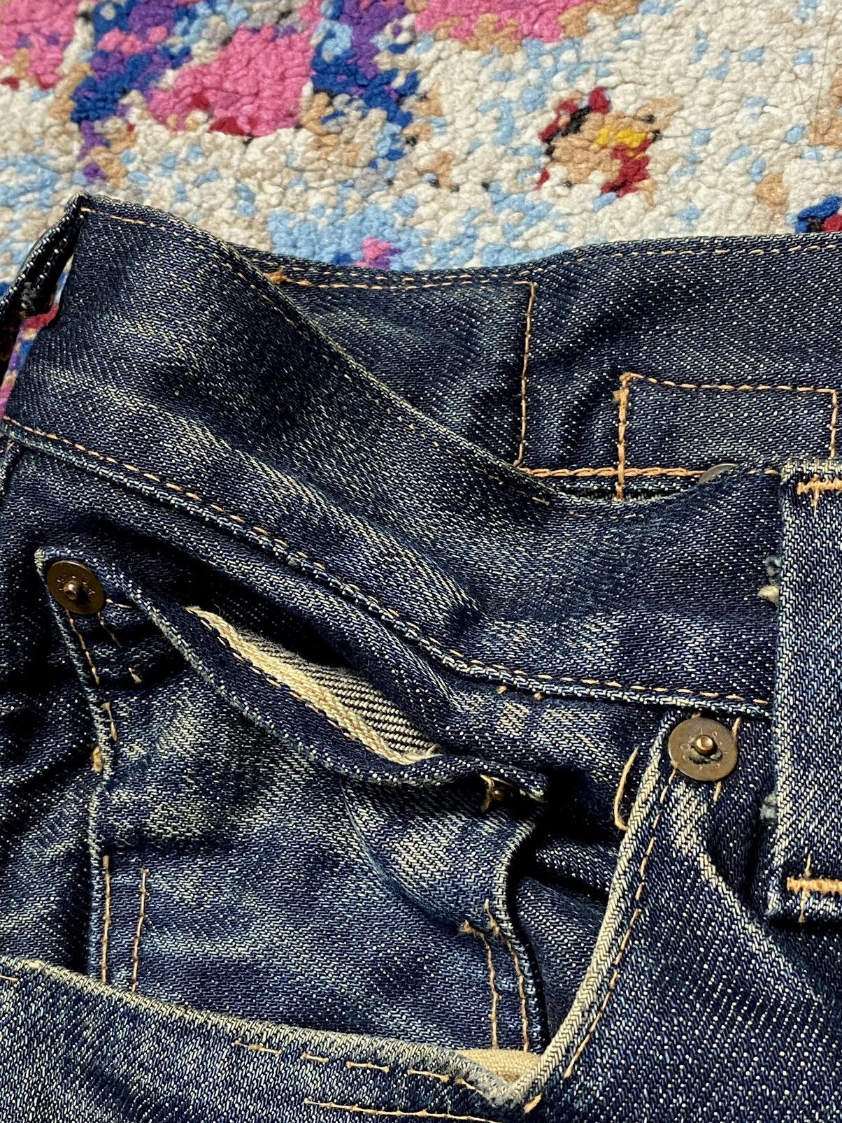 Levi's × Levi's Vintage Clothing × Vintage 1980 Cinch Buckleback Big E 501 Levis Selvedge Slim Straight Size US 34 / EU 50 - 18 Thumbnail