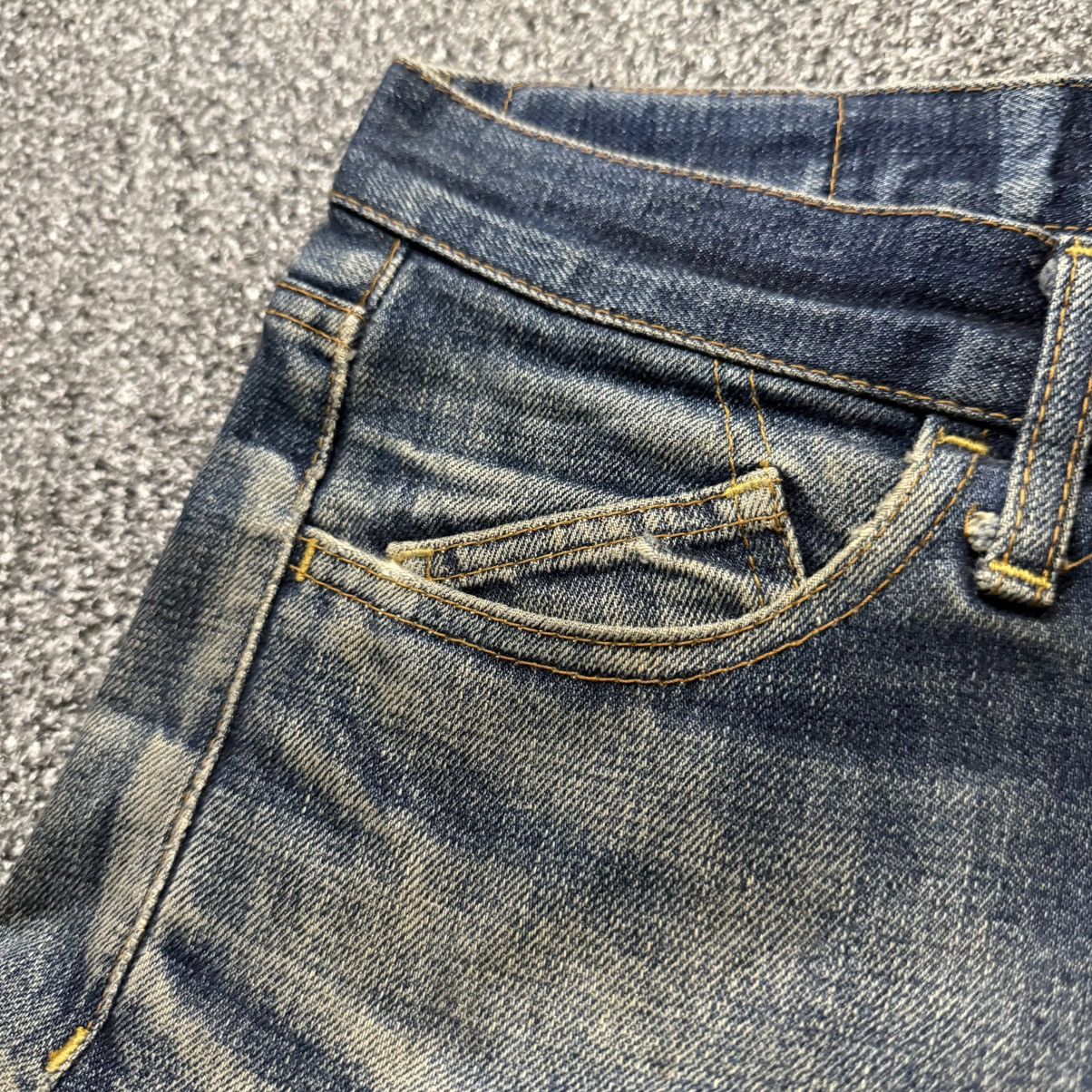 Indigo 🔥🇯🇵 Japanese LGB Rusty Monkey Time Indigo Dyed Denim Size US 33 - 11 Thumbnail