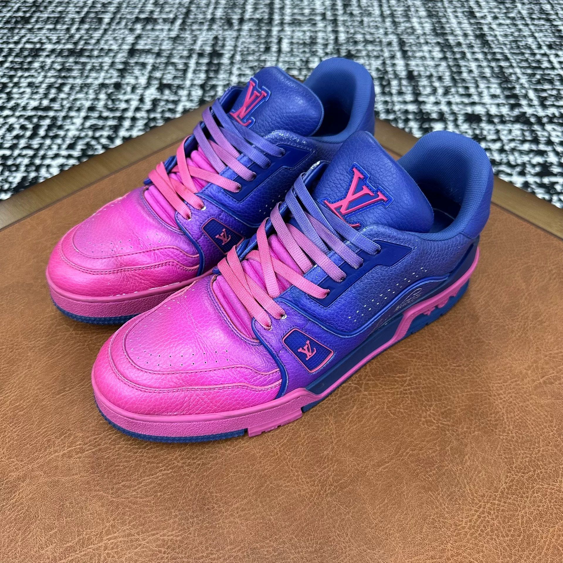 Louis Vuitton Louis Vuitton Training Purple Lowtop Sneakers 7 Men Size US 7 / EU 40 - 1 Thumbnail