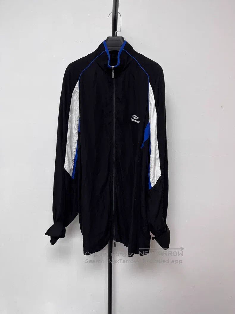 Balenciaga Balenciaga Letter Logo Printed Color-Blocked Zip-Up Collar Size L / US 10 / IT 46 - 1 Thumbnail