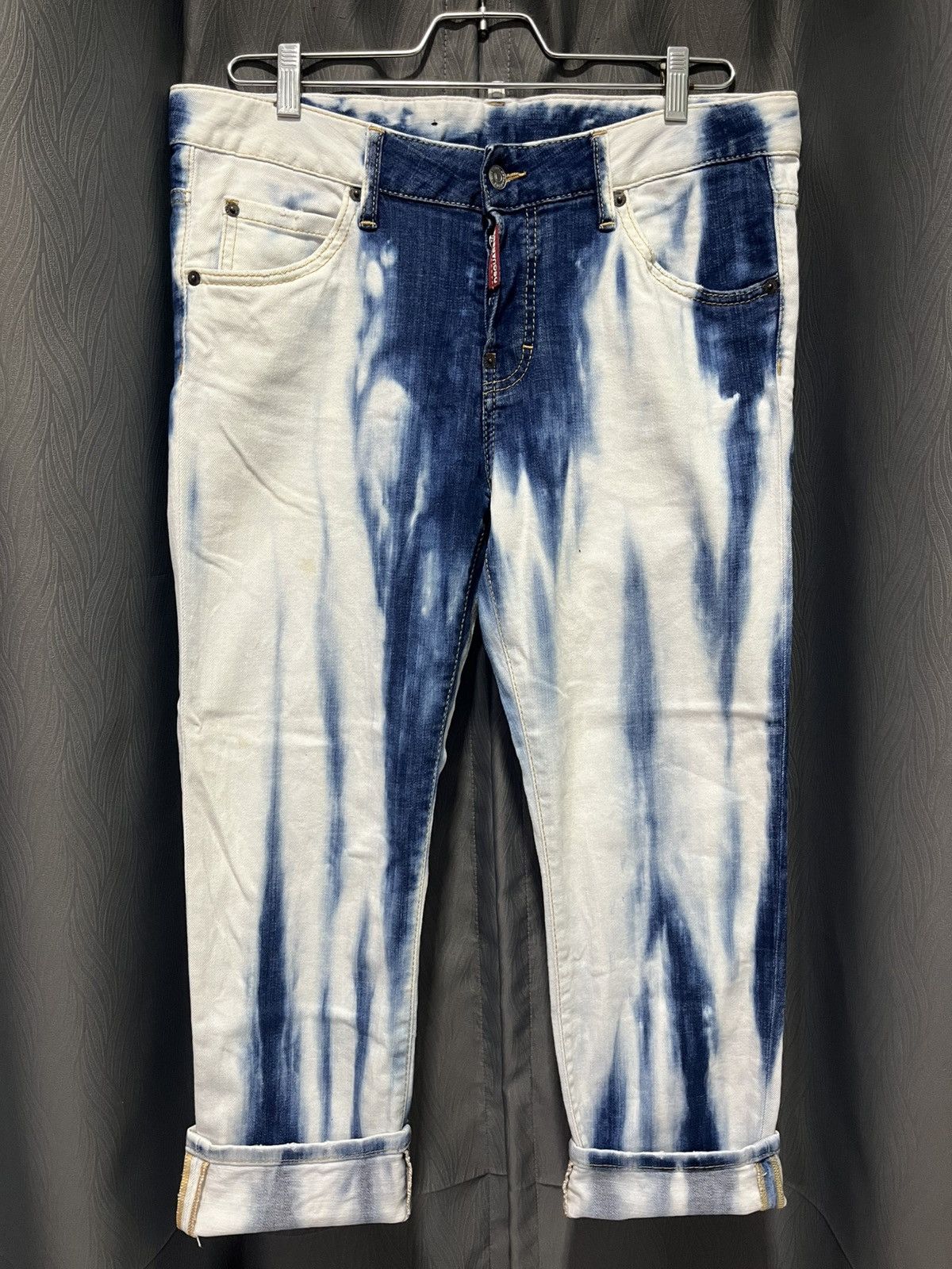 Dsquared2 DSquared2 Bleached Low Rise Skinny Jeans Size 28" / US 6 / IT 42 - 1 Thumbnail