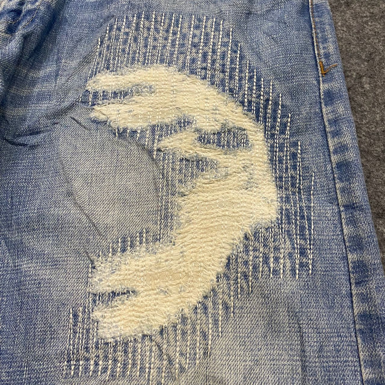 If Six Was Nine 💥Best Offer💥Vintage Pura mania Brazil Distressed Denim Size US 34 / EU 50 - 9 Thumbnail